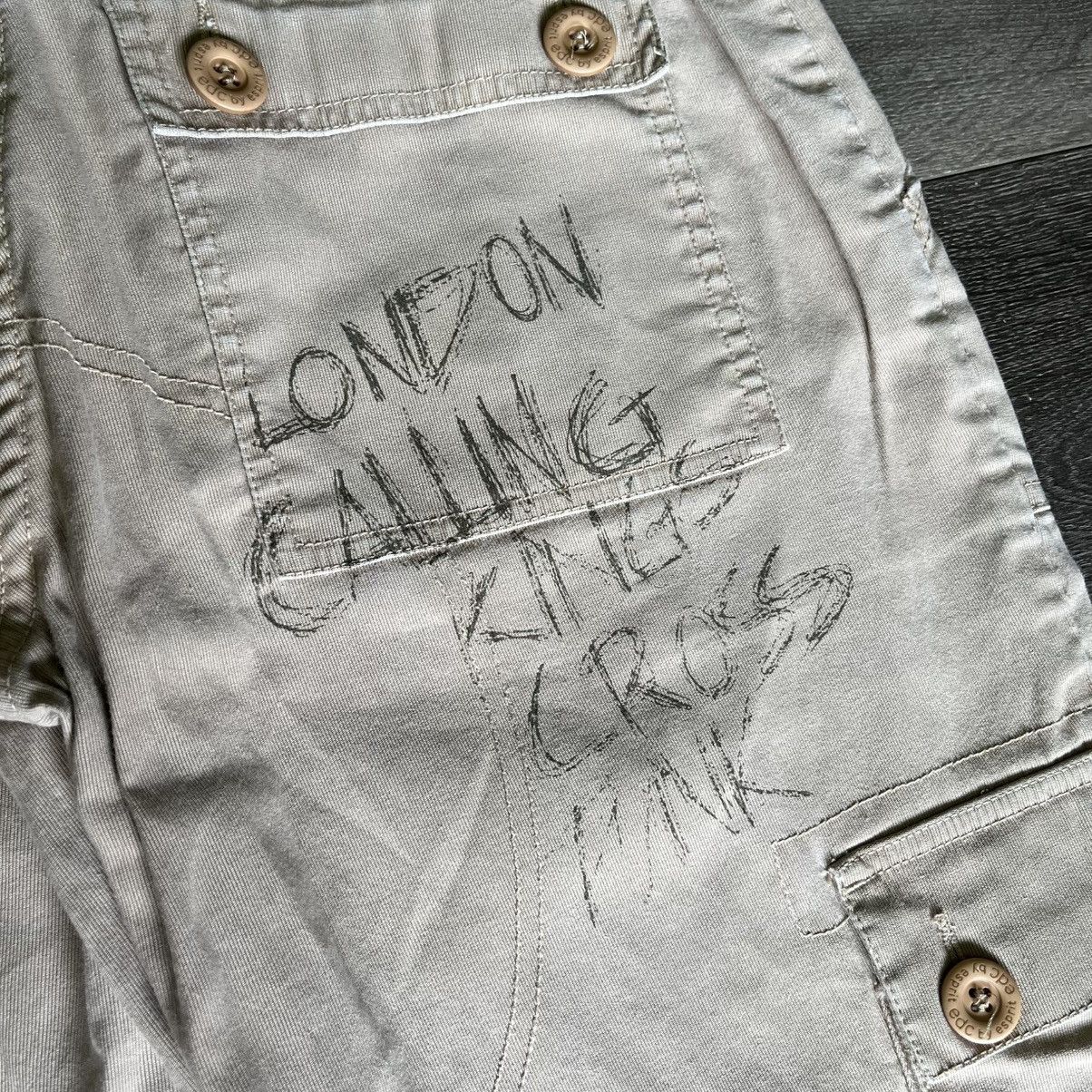 ESPIRIT Vintage 2000s EDC by Esprit London Calling Punk Cargo Pants Size 30" / US 8 / IT 44 - 4 Thumbnail