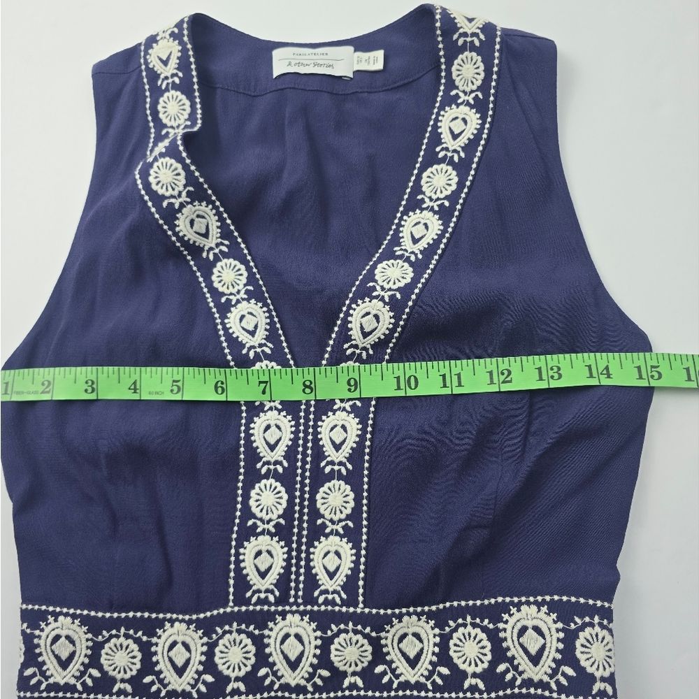 & Other Stories & Other Stories -789 Embroidered Maxy Drsss Navy Women's siz Size XS / US 0-2 / IT 36-38 - 6 Thumbnail