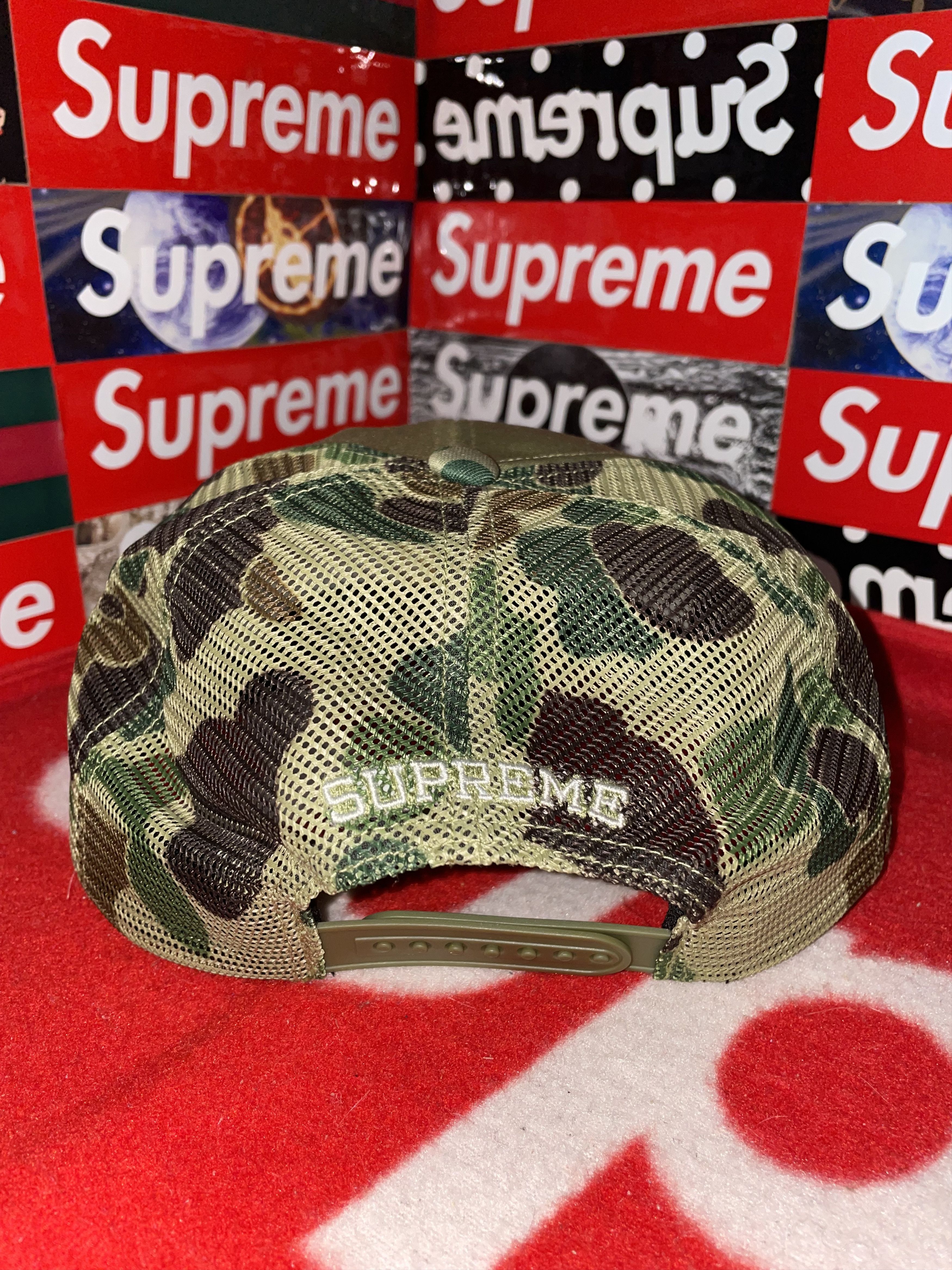 Supreme Supreme Contrast S Mesh Back 6-Panel Cap Olive FW25 NEW Size ONE SIZE - 4 Thumbnail