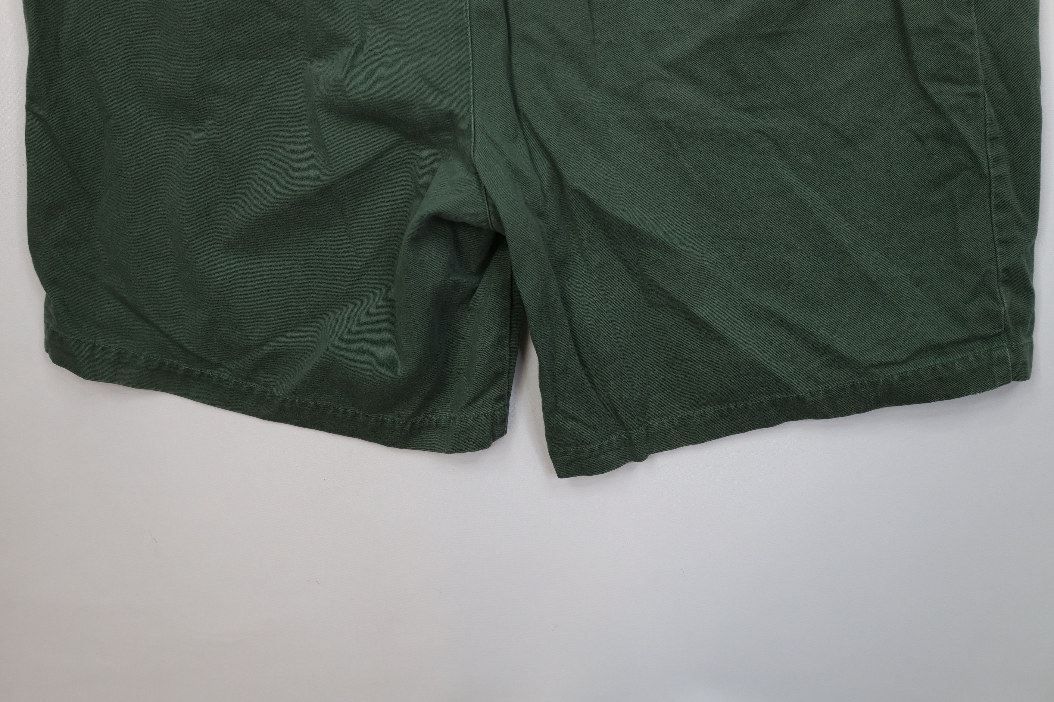 Tommy Hilfiger Vintage 90s Tommy Hilfiger Pleated Chino Golf Shorts Green Size US 36 / EU 52 - 10 Thumbnail