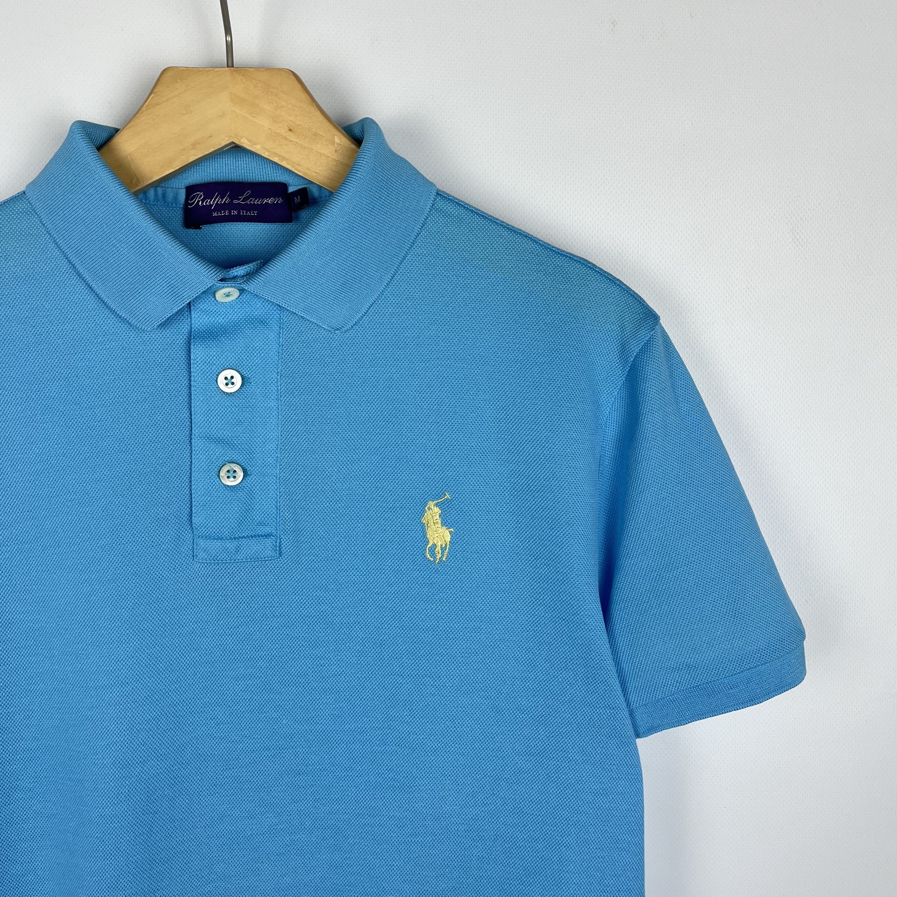 Ralph Lauren Purple Label Ralph Lauren Purple Label Yellow Pony Polo Shirt Size US M / EU 48-50 / 2 - 2 Thumbnail