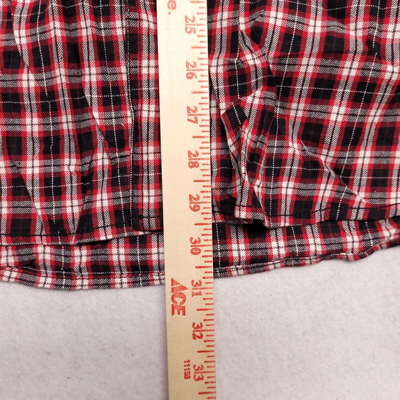 Faded Glory Faded Glory Tartan Flannel Shirt Men Size XL Red Black White Size US XL / EU 56 / 4 - 8 Thumbnail