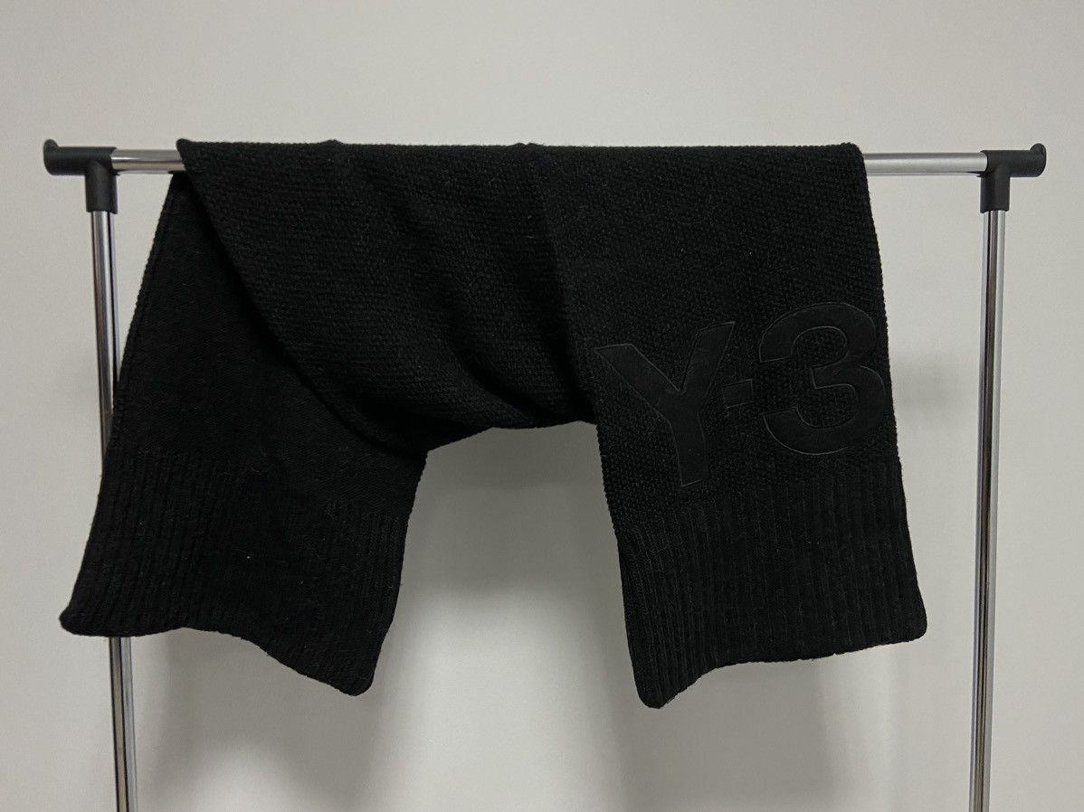 Vintage × Y-3 × Yohji Yamamoto Y-3 Yohji Yamamoto vintage big logo scarf wool Japanese Size ONE SIZE - 3 Thumbnail