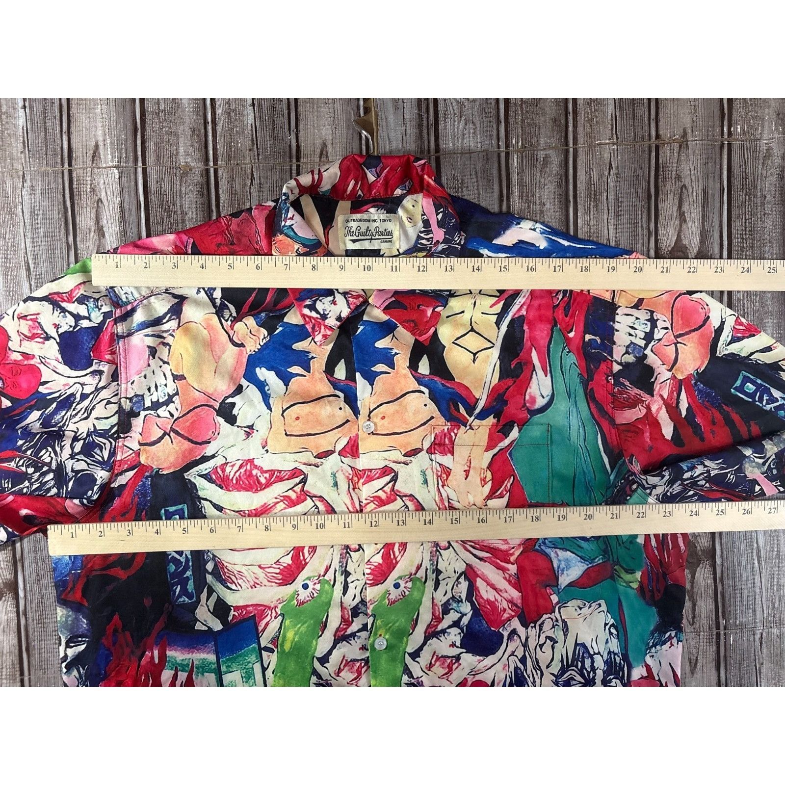 Wacko Maria Wacko Maria Guilty parties 19ss Hell Painting Hawaiian Shirt Size US XL / EU 56 / 4 - 6 Thumbnail