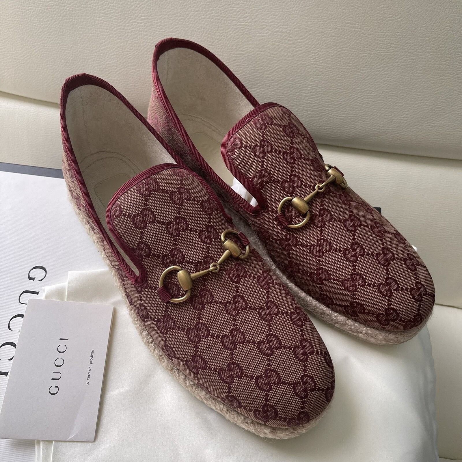 Gucci NIB $790 Gucci Men GG Monogram Sneakers Loafer Shoes Brown 9 Size US 9 / EU 42 - 4 Thumbnail