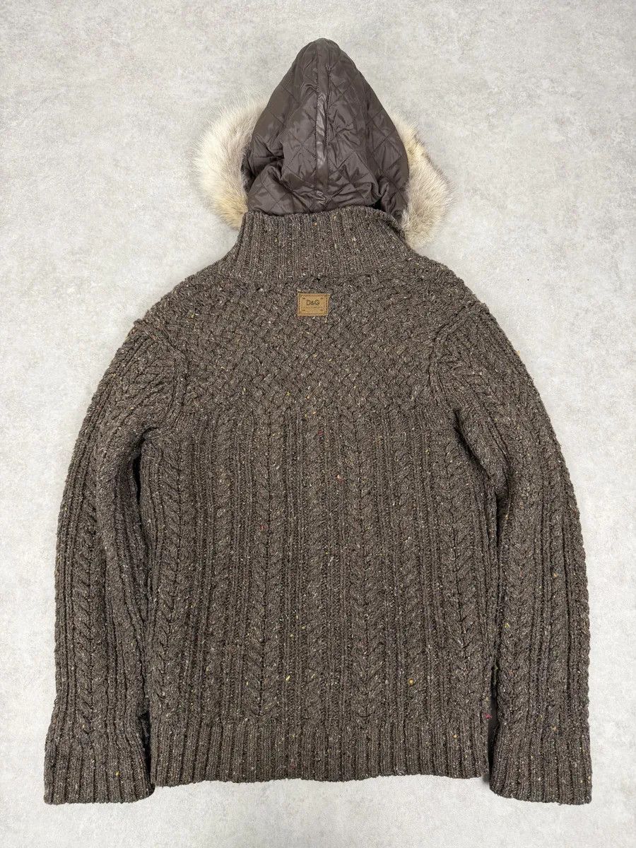 Dolce & Gabbana AW2008 Dolce & Gabbana Khaki Wool Layered Fur Collar Jacket Size US M / EU 48-50 / 2 - 6 Thumbnail