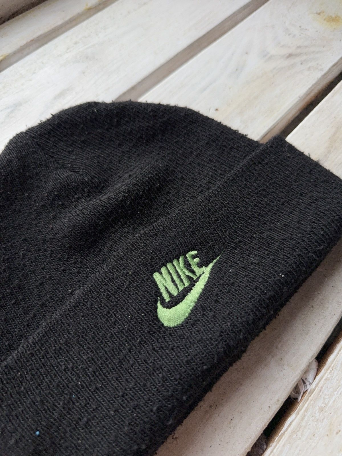 Nike Vintage 90s Retro Nike Beanie Swoosh Air ACG Drill Size ONE SIZE - 2 Thumbnail