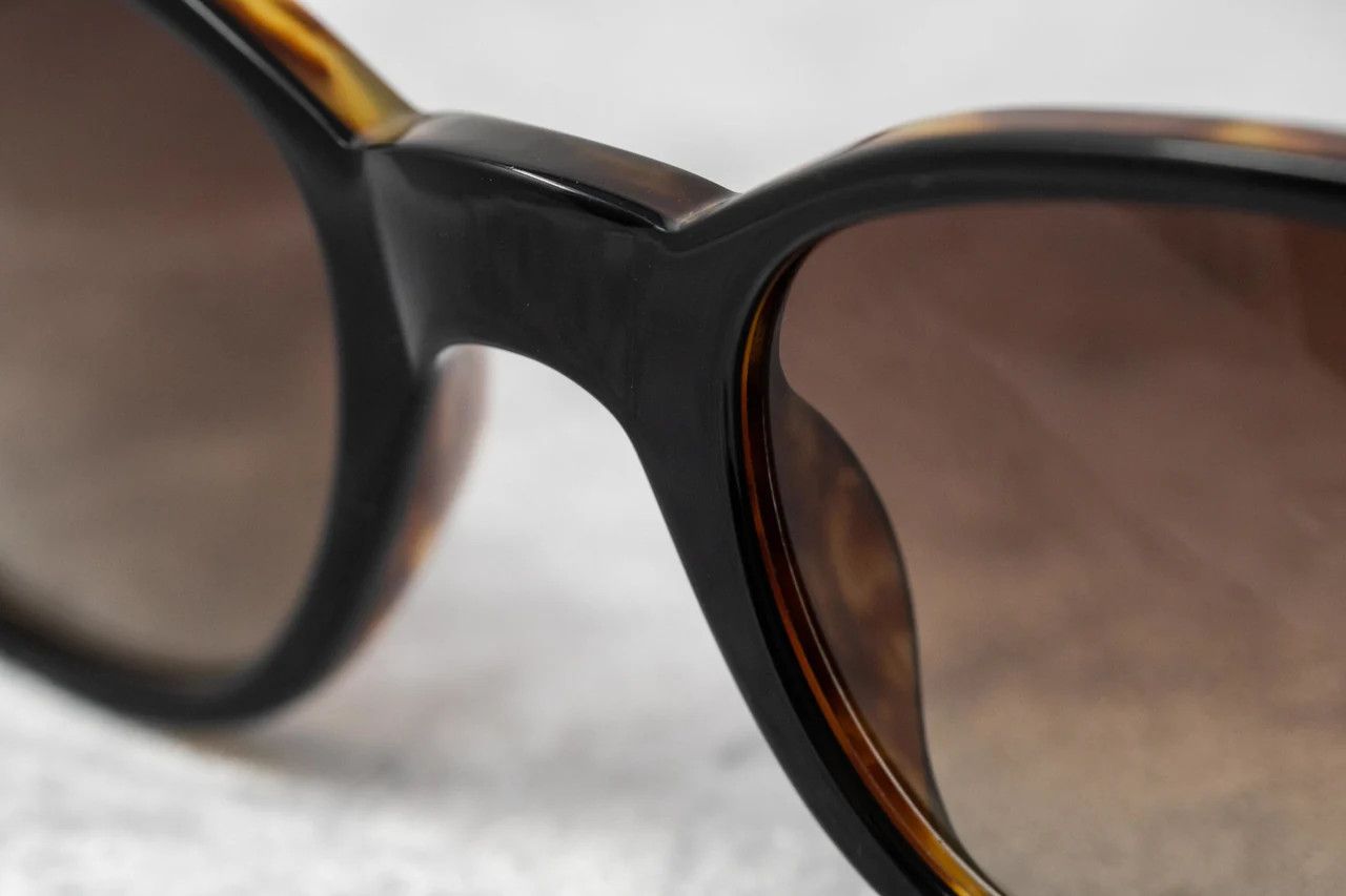 Ann Demeulemeester Ann Demeulemeester Sunglasses Oval Black and Brown Graduated Size ONE SIZE - 12 Thumbnail