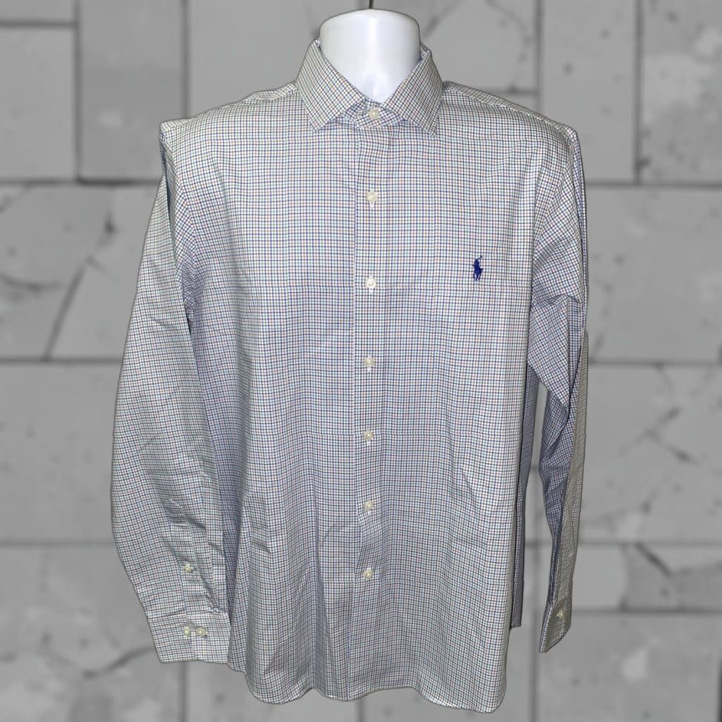 Polo Ralph Lauren Polo Ralph Lauren Men's Check Long Sleeve Non-Iron Cotton Button-Up Shirt Size Large Multicolor Size US L / EU 52-54 / 3 - 1 Thumbnail