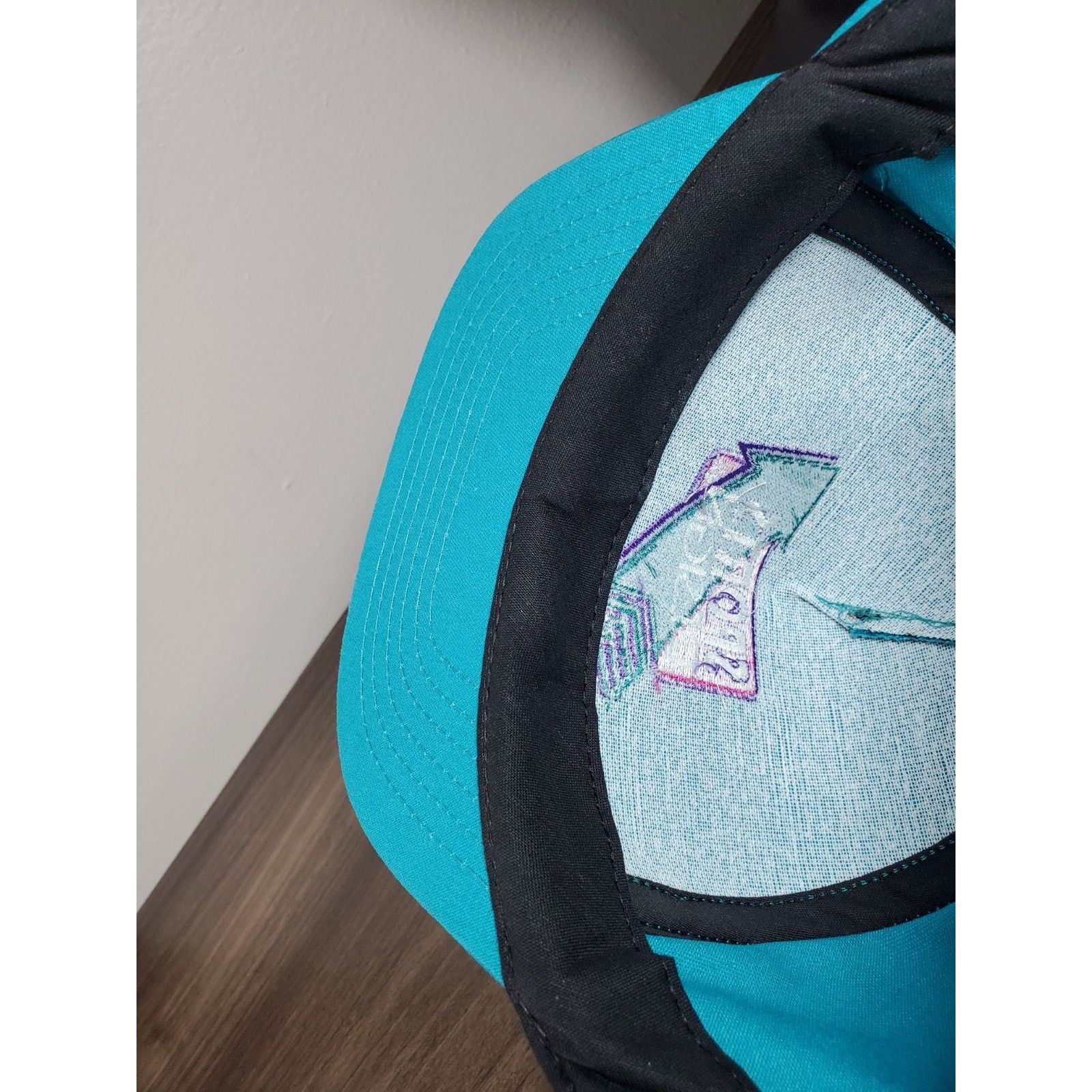 NASCAR × Vintage Sports Design Hat Snapback Cap Teal Pink Cotton Candy Racing Size ONE SIZE - 13 Thumbnail