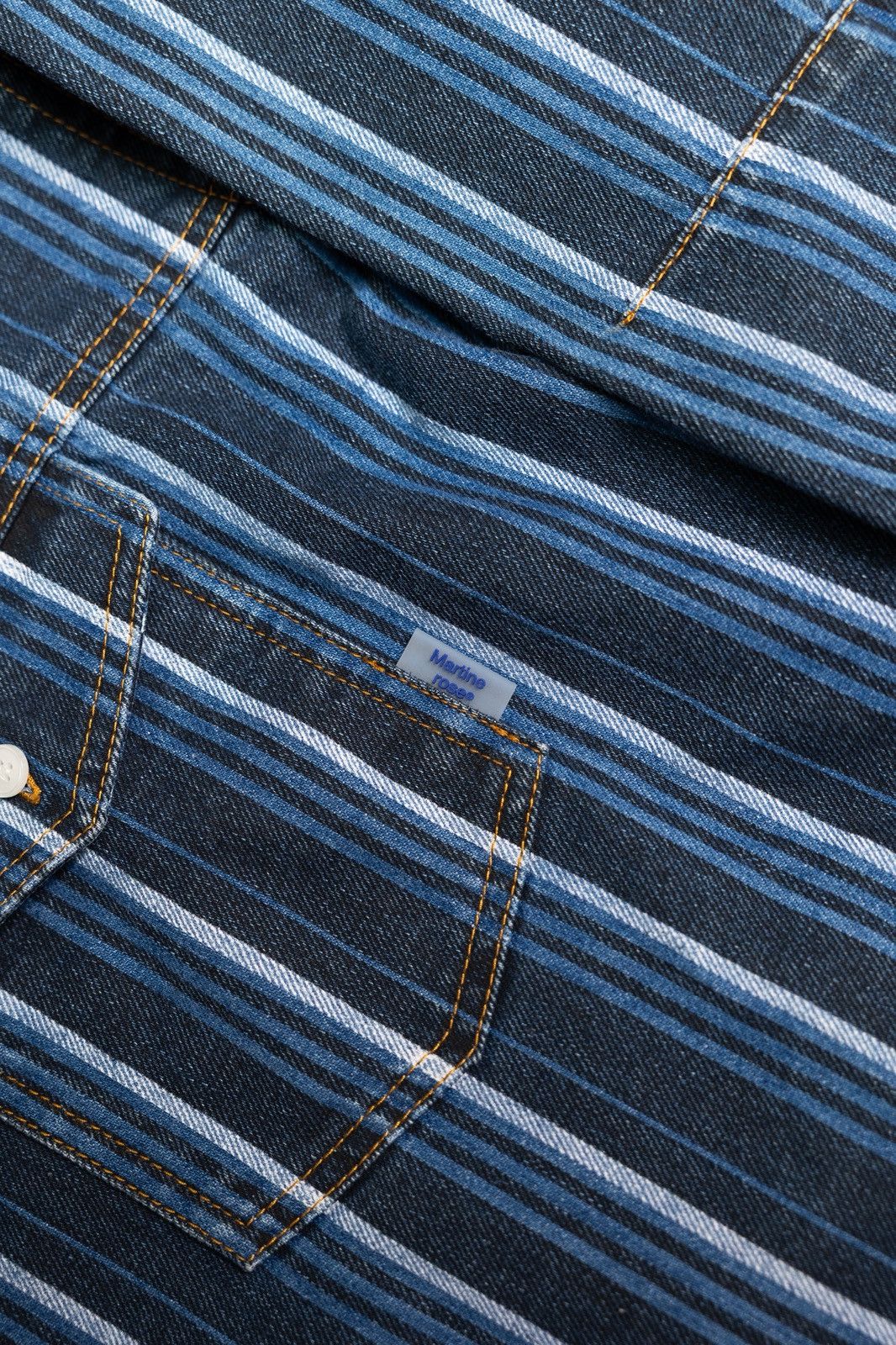 Martine Rose Martine Rose Striped Denim Jacket Size US XL / EU 56 / 4 - 2 Thumbnail