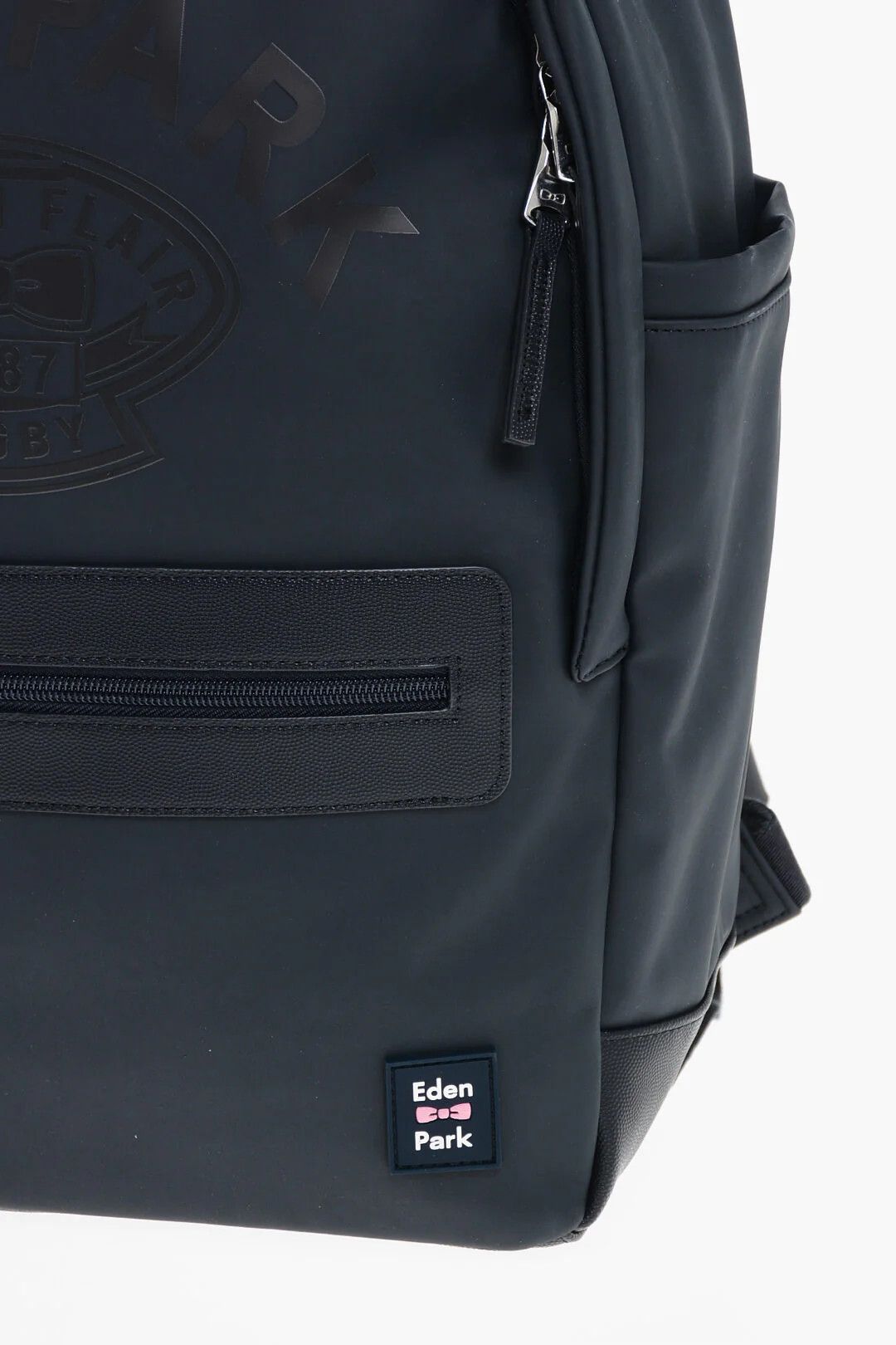 Eden Park og1mm0426 Size: OS / Solid-Color Nylon-Blend Backpack Black Size ONE SIZE - 4 Thumbnail