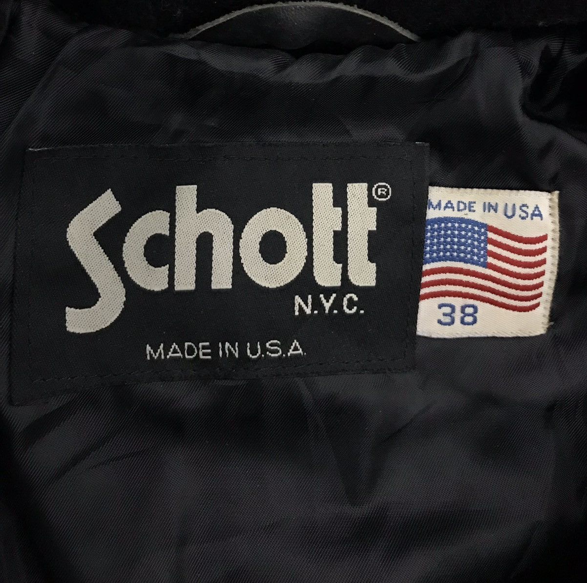 Schott × Vintage Vintage Schott Made In Usa Wool Jacket HOODIE Size US XL / EU 56 / 4 - 11 Thumbnail