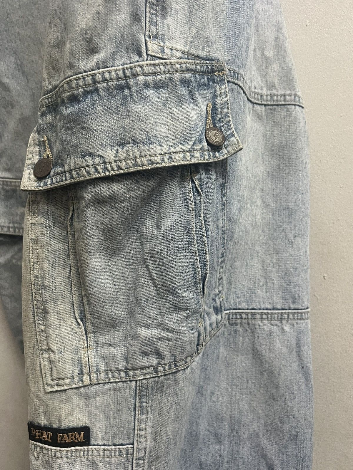 Phat Farm × Vintage PHAT FARM Vintage Cargo Carpenter Denim Size US 34 / EU 50 - 11 Thumbnail