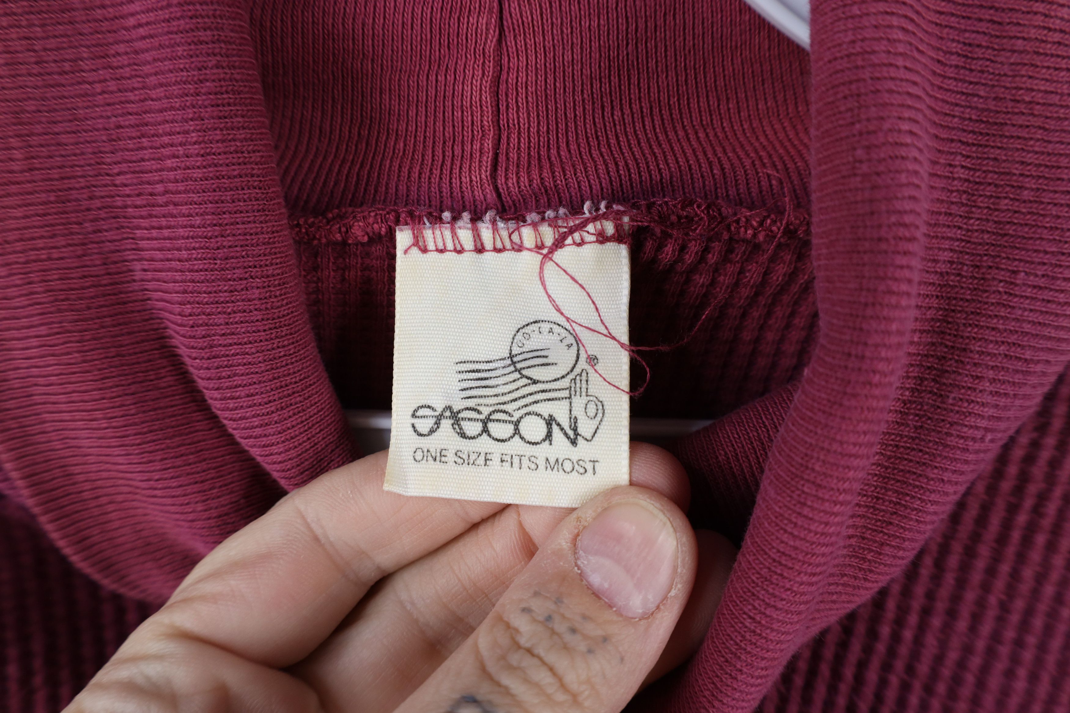 Vintage Vintage 90s Streetwear Waffle Knit Turtleneck T-Shirt USA Size ONE SIZE - 6 Thumbnail