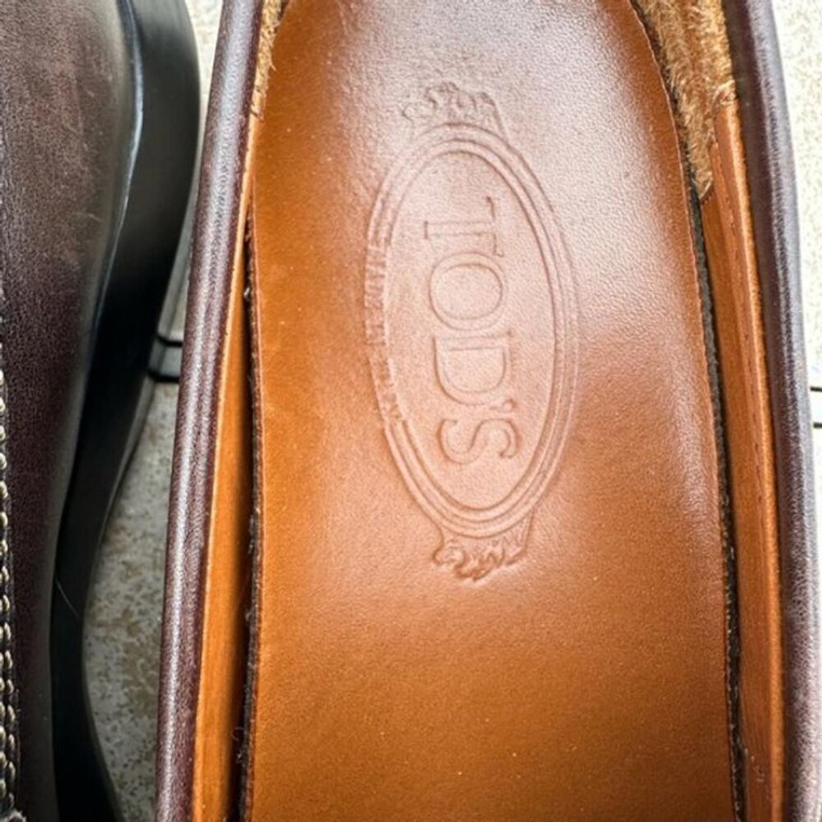 Tod's Tod's Women's Brown Leather Driving Loafers Size US 8 / IT 38 - 6 Thumbnail