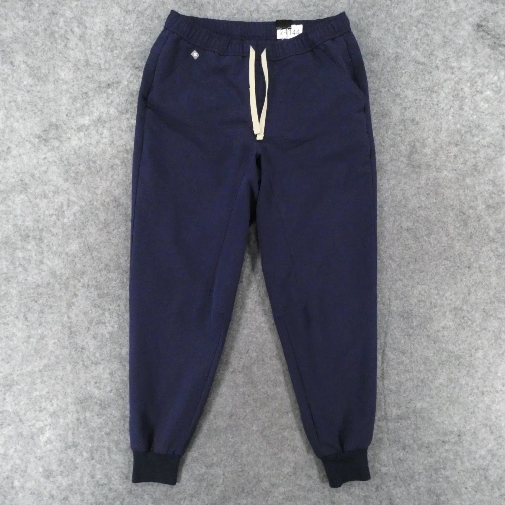 Vintage FIGS Scrub Joggers Pants Womens Small Navy w Drawstring Size 28" / US 6 / IT 42 - 2 Thumbnail