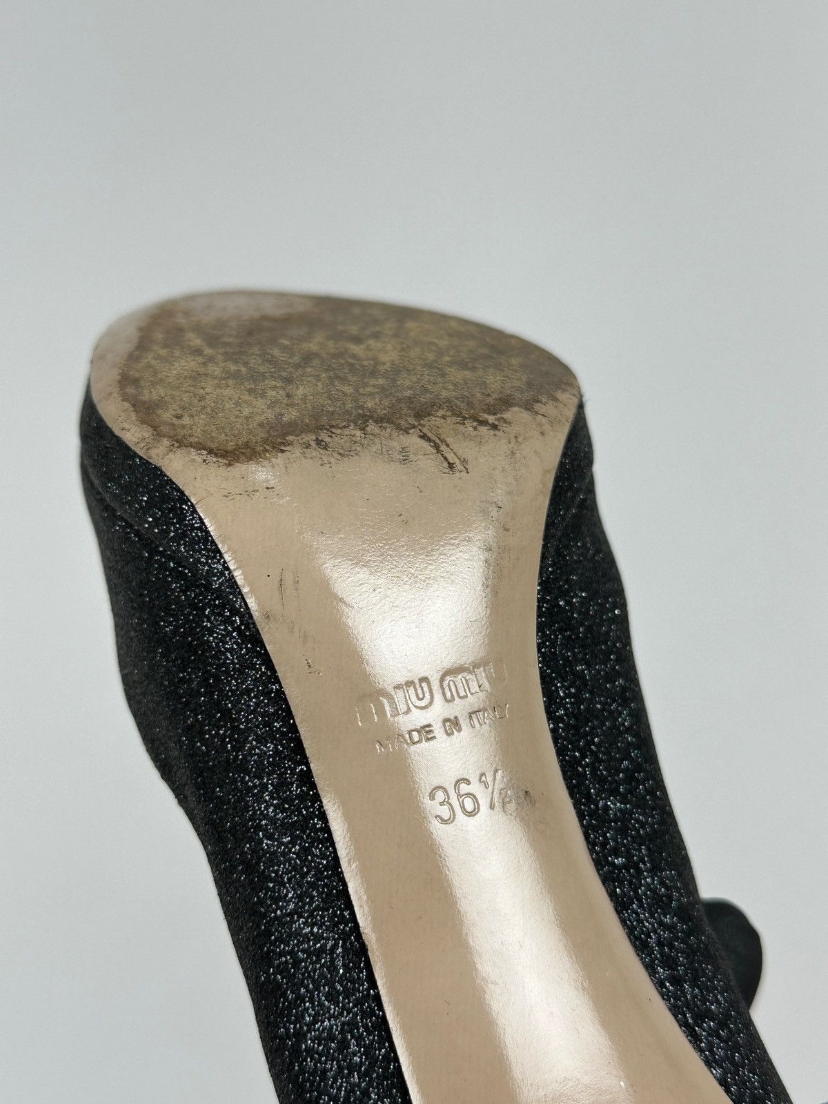 Miu Miu Miu Miu Glitter Heel Size US 6.5 / IT 36.5 - 19 Thumbnail
