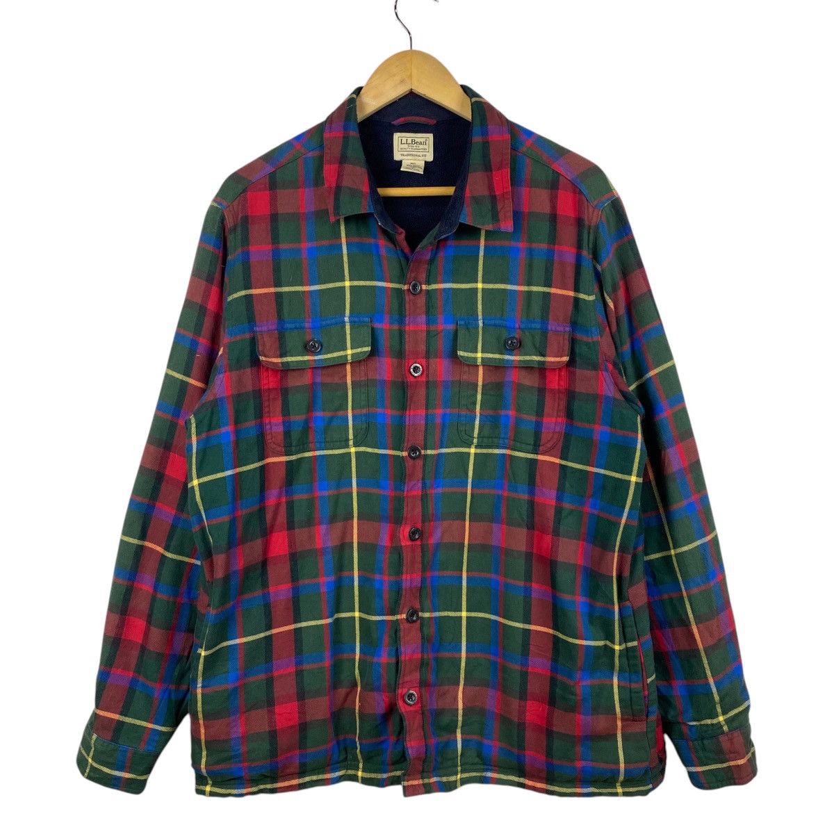 💥LL BEAN PLAID WORKER SHIRT
