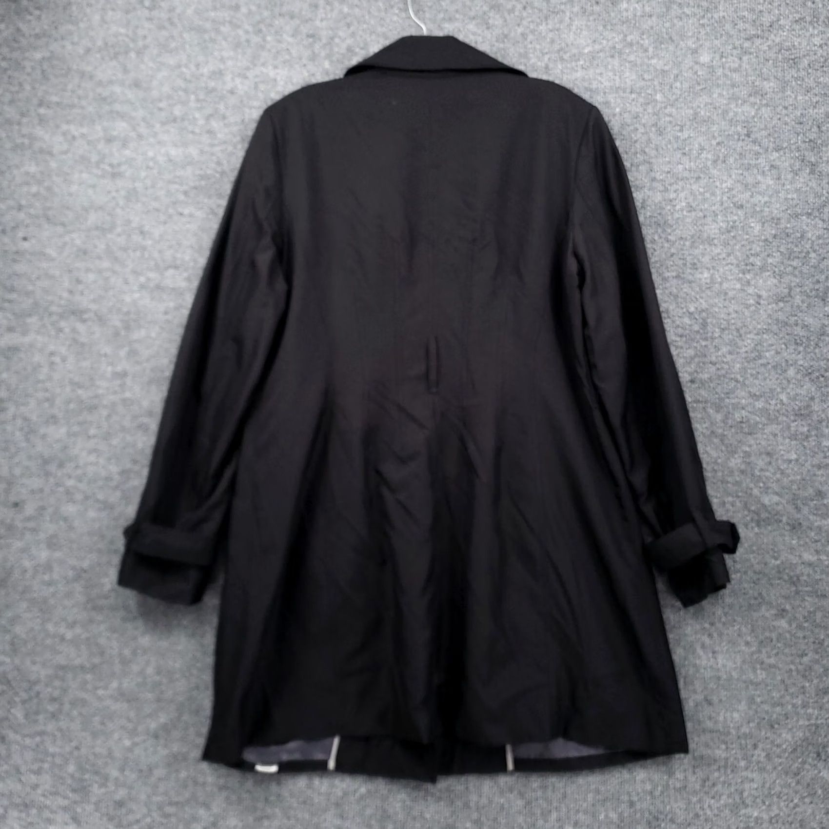 Anne Klein Anne Klein Pea Coat Womens L Black Double Breasted Pockets Long Sleeves Jacket Purse? Size L / US 10 / IT 46 - 2 Thumbnail
