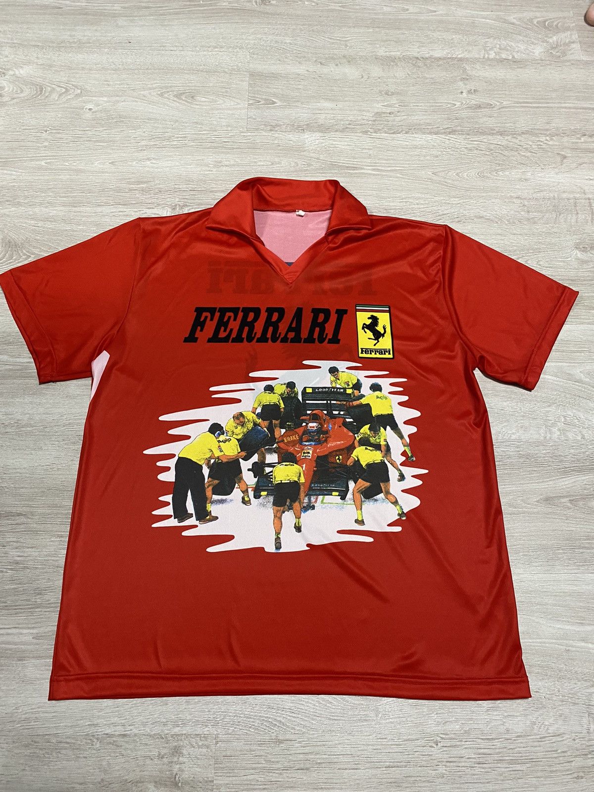 Vintage Vintage Jersey Ferrari pit stop size XXL 90’s Formula 1 Size US XXL / EU 58 / 5 - 1 Thumbnail