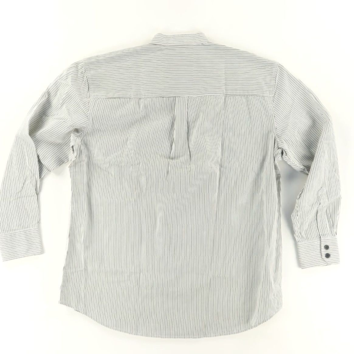 Vintage Celtic Ranch Grandfather Cotton Striped Long Sleeve Button Up Shirt Black/White Men's L Size US L / EU 52-54 / 3 - 4 Thumbnail