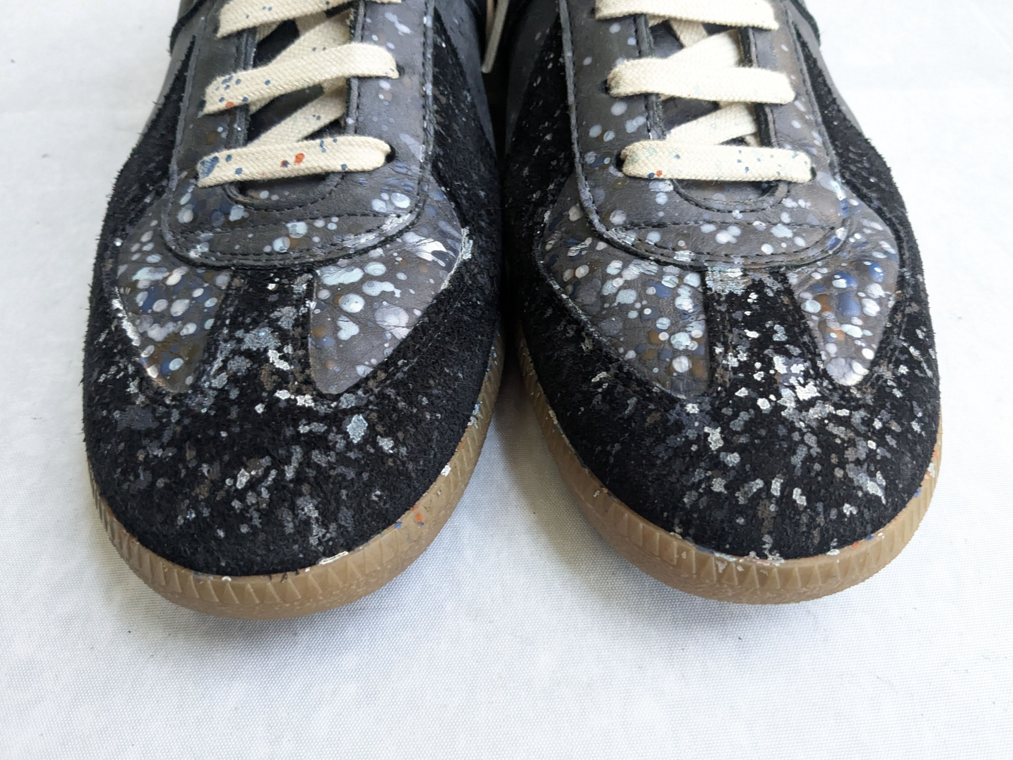 Maison Margiela Maison Margiela GAT Replica Paint Splatter 11 44 Black Gum Size US 11 / EU 44 - 2 Thumbnail
