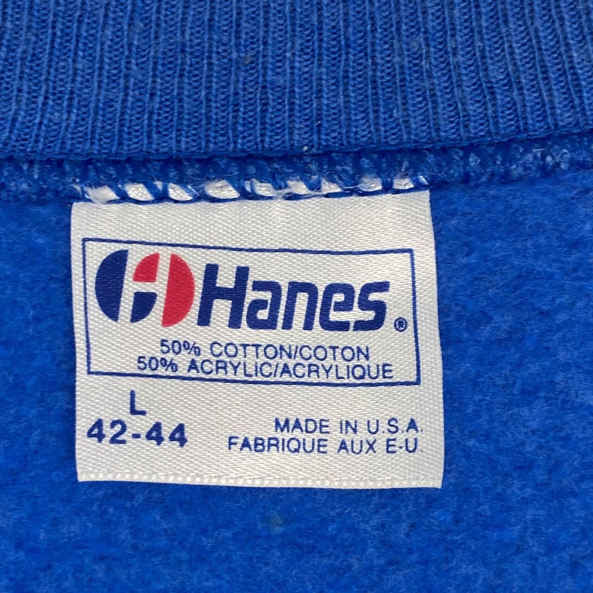 Other Vintage Hanes Republic Graphic Crewneck Sweatshirt Blue SzL Size US L / EU 52-54 / 3 - 5 Thumbnail
