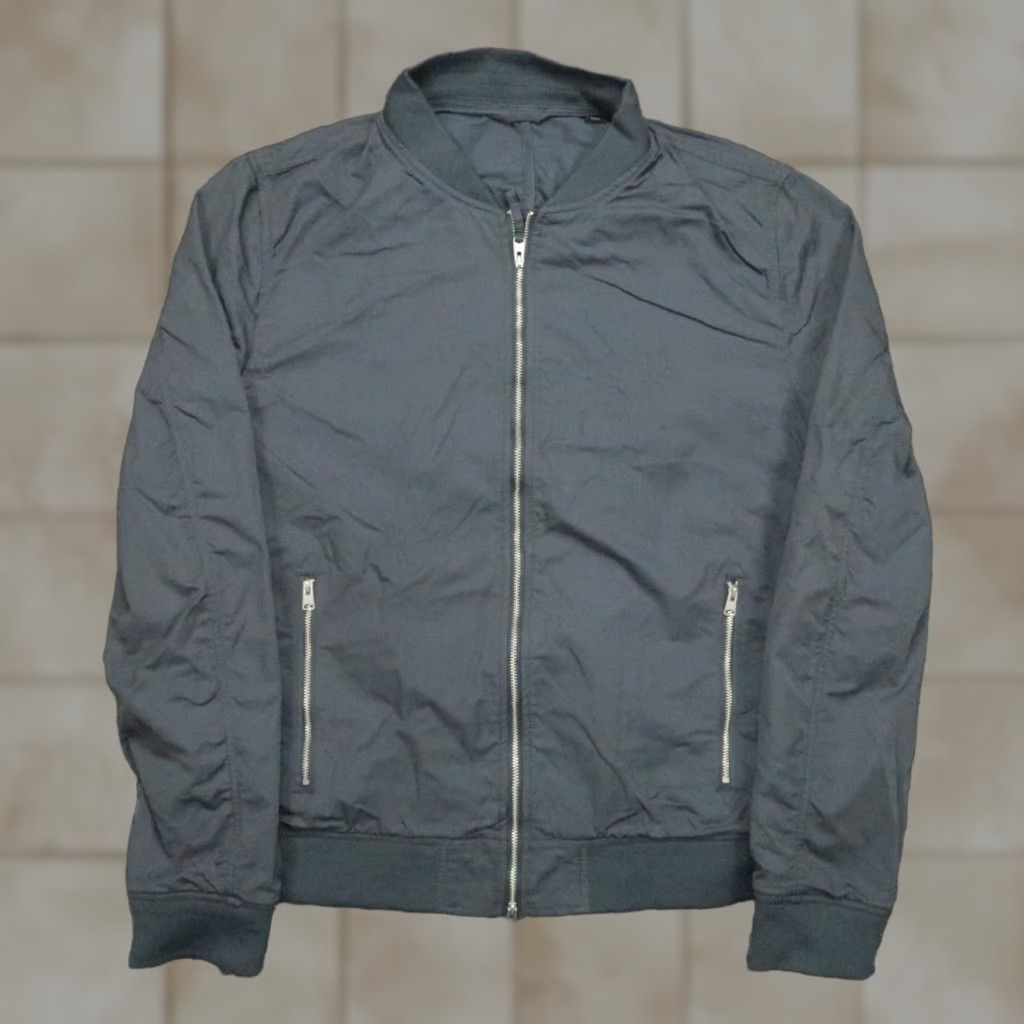 Allsaints Allsaints Jacket Mens Large Blue Gray Bomber Full Zip Pockets Size US L / EU 52-54 / 3 - 1 Thumbnail