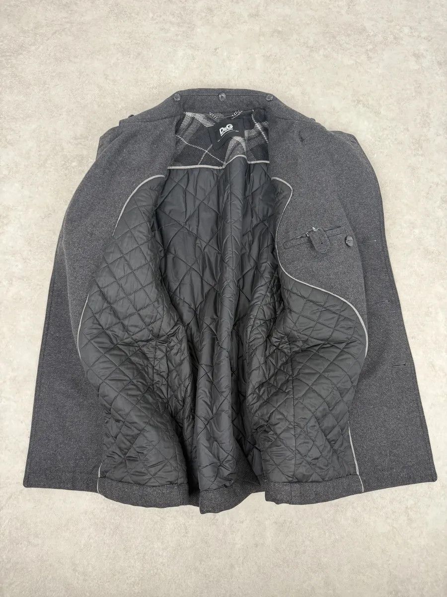 Dolce & Gabbana AW2009 Dolce & Gabbana Grey Caban Buttoned Officer Wool Coat Size US M / EU 48-50 / 2 - 4 Thumbnail