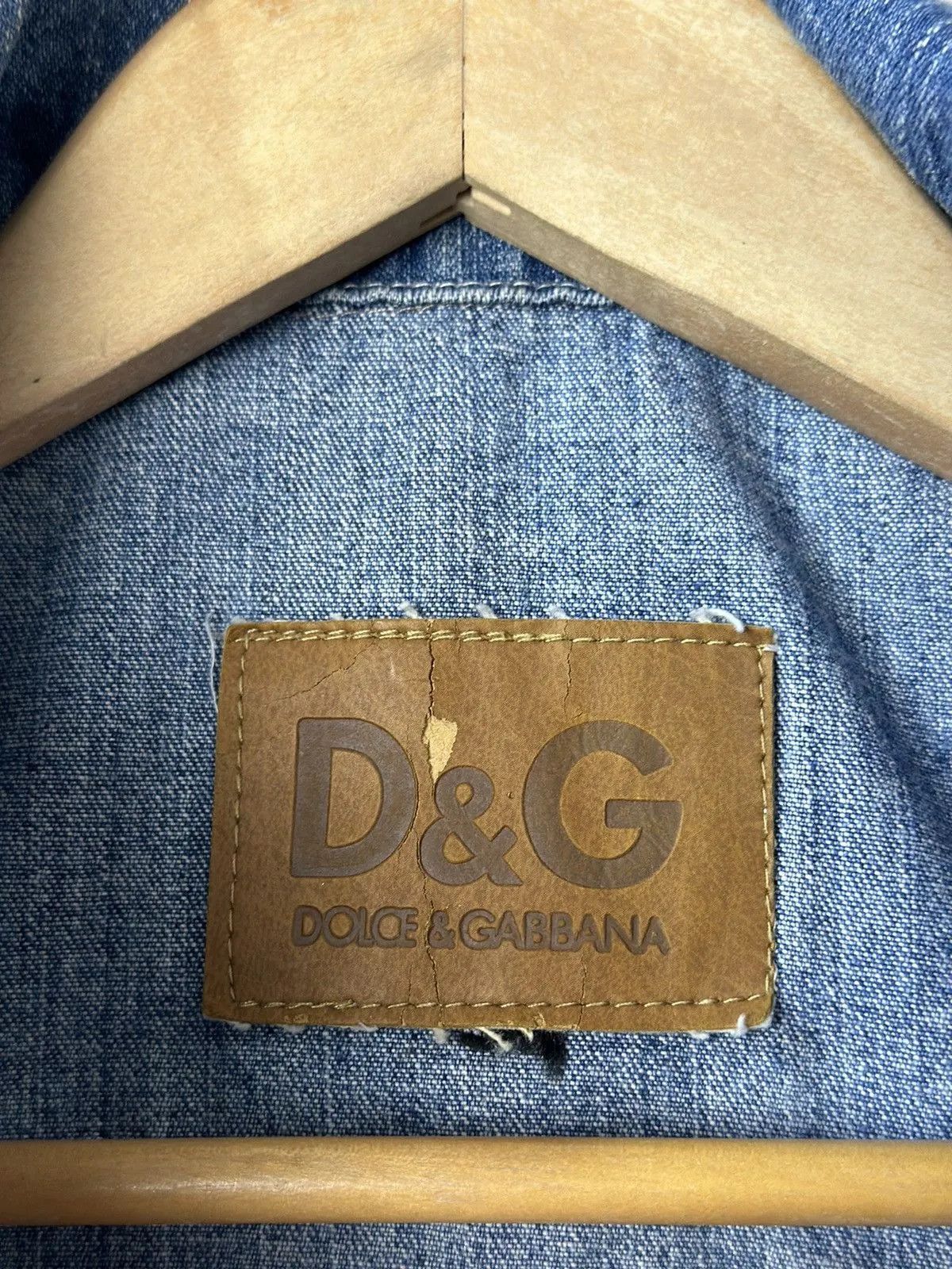 If Six Was Nine Dolce Gabbana Jacket Leather Denim Vintage Diesel style Punk Size US S / EU 44-46 / 1 - 16 Thumbnail