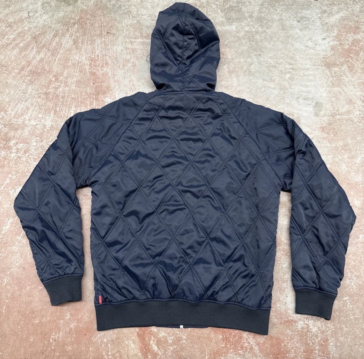 Supreme Supreme Quilted Hooded Jacket Blue M SS13 Checkered Flag OG Size US M / EU 48-50 / 2 - 12 Thumbnail