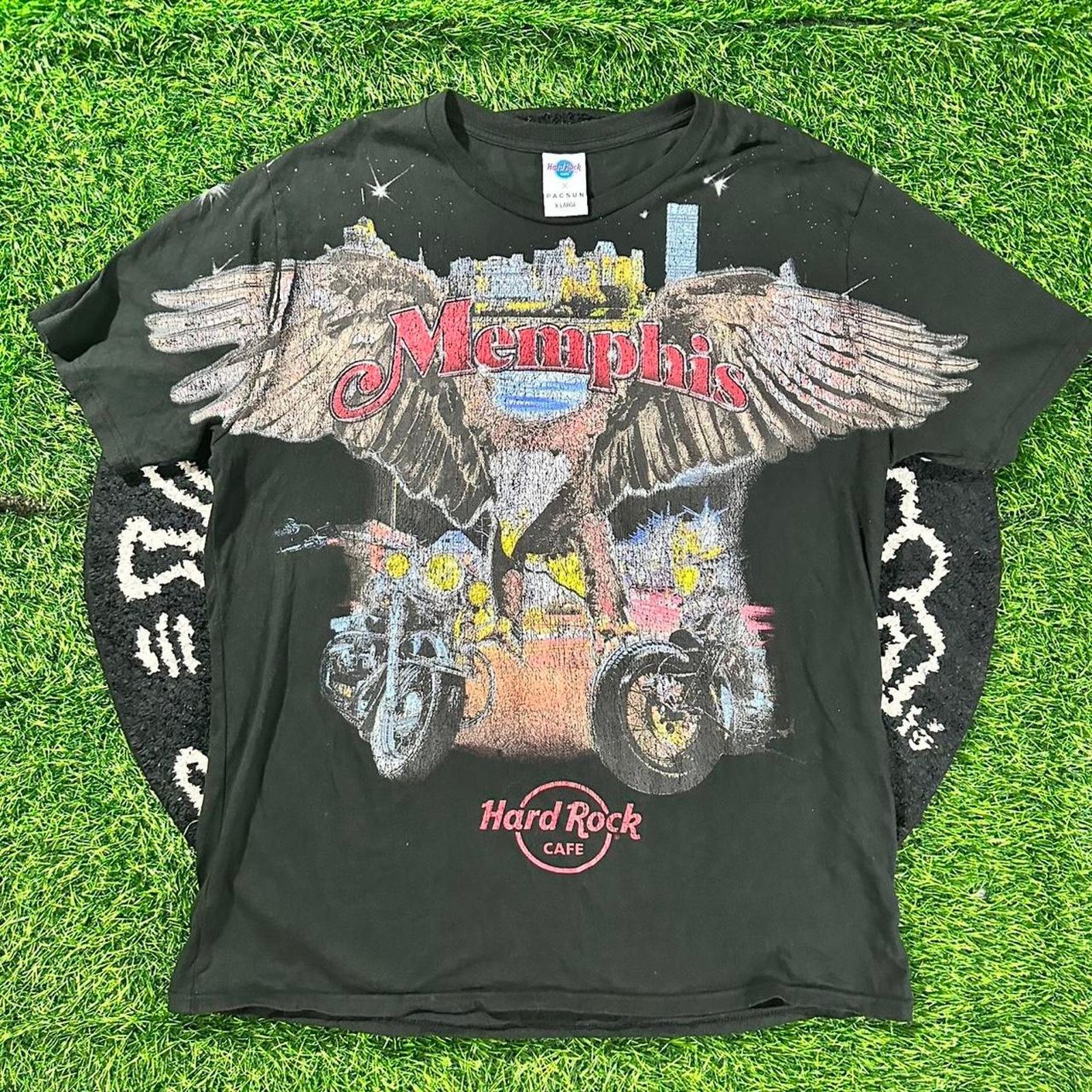 Hard Rock Cafe Hard Rock Cafe Memphis Eagle Graphic T-Shirt - XL Size US XL / EU 56 / 4 - 1 Thumbnail