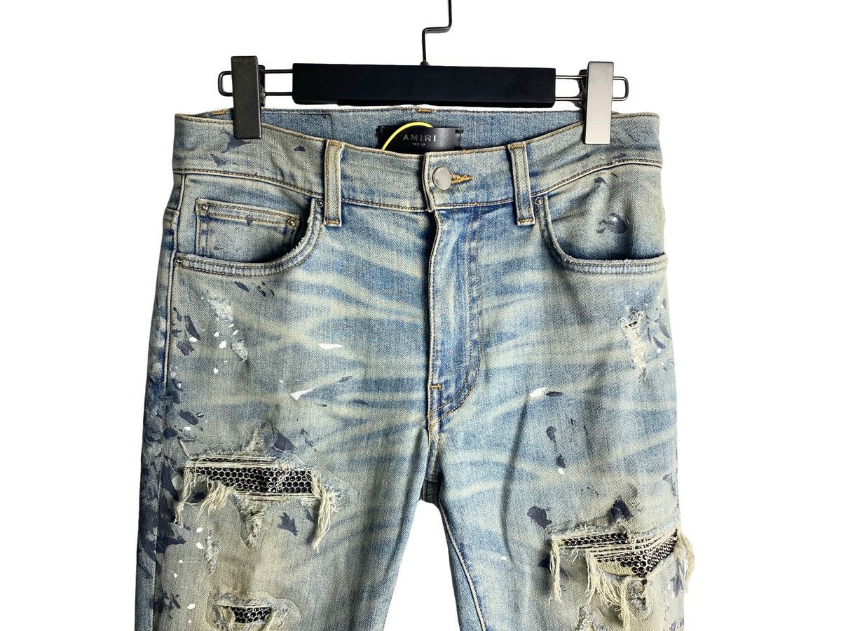 Amiri Amiri Diamonds Destroyed Jeans Size US 30 / EU 46 - 3 Thumbnail