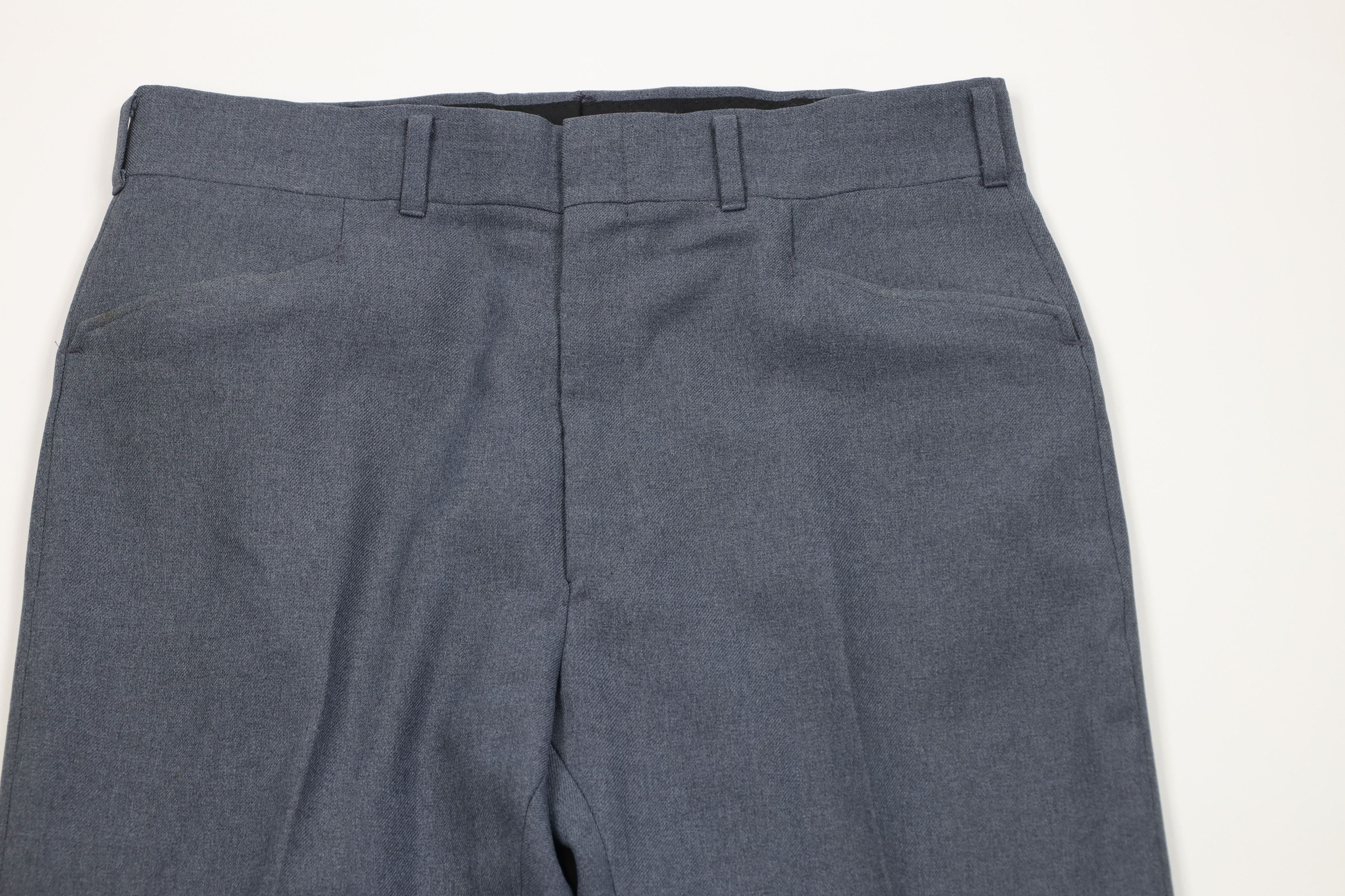 Vintage Vintage 70s Streetwear Knit Bell Bottoms Pants Blue USA Size US 36 / EU 52 - 2 Thumbnail