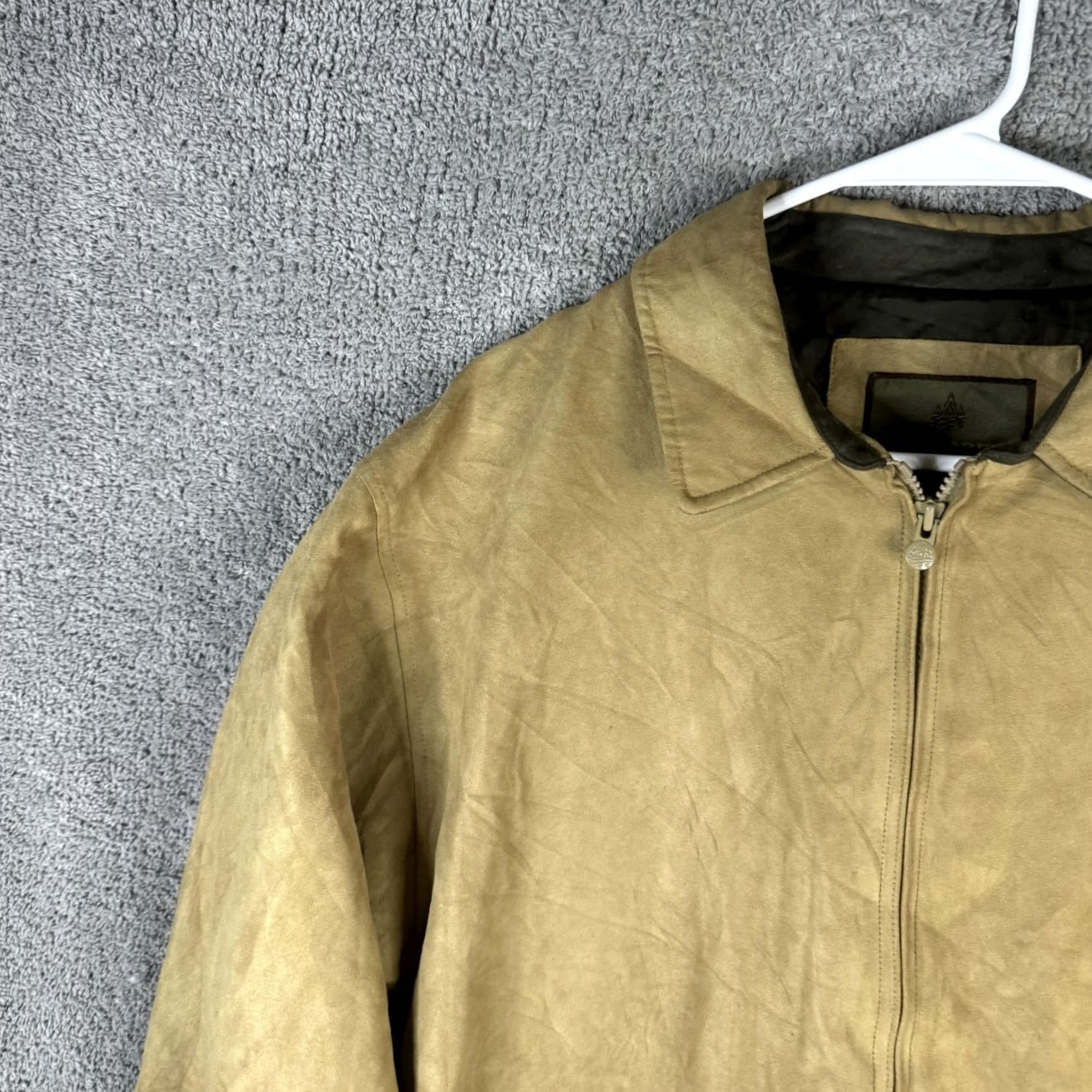 Vintage Rainforest Jacket Mens L Beige Microfiber Bomber Full Zip Lined Casual Jackets Size US L / EU 52-54 / 3 - 5 Thumbnail