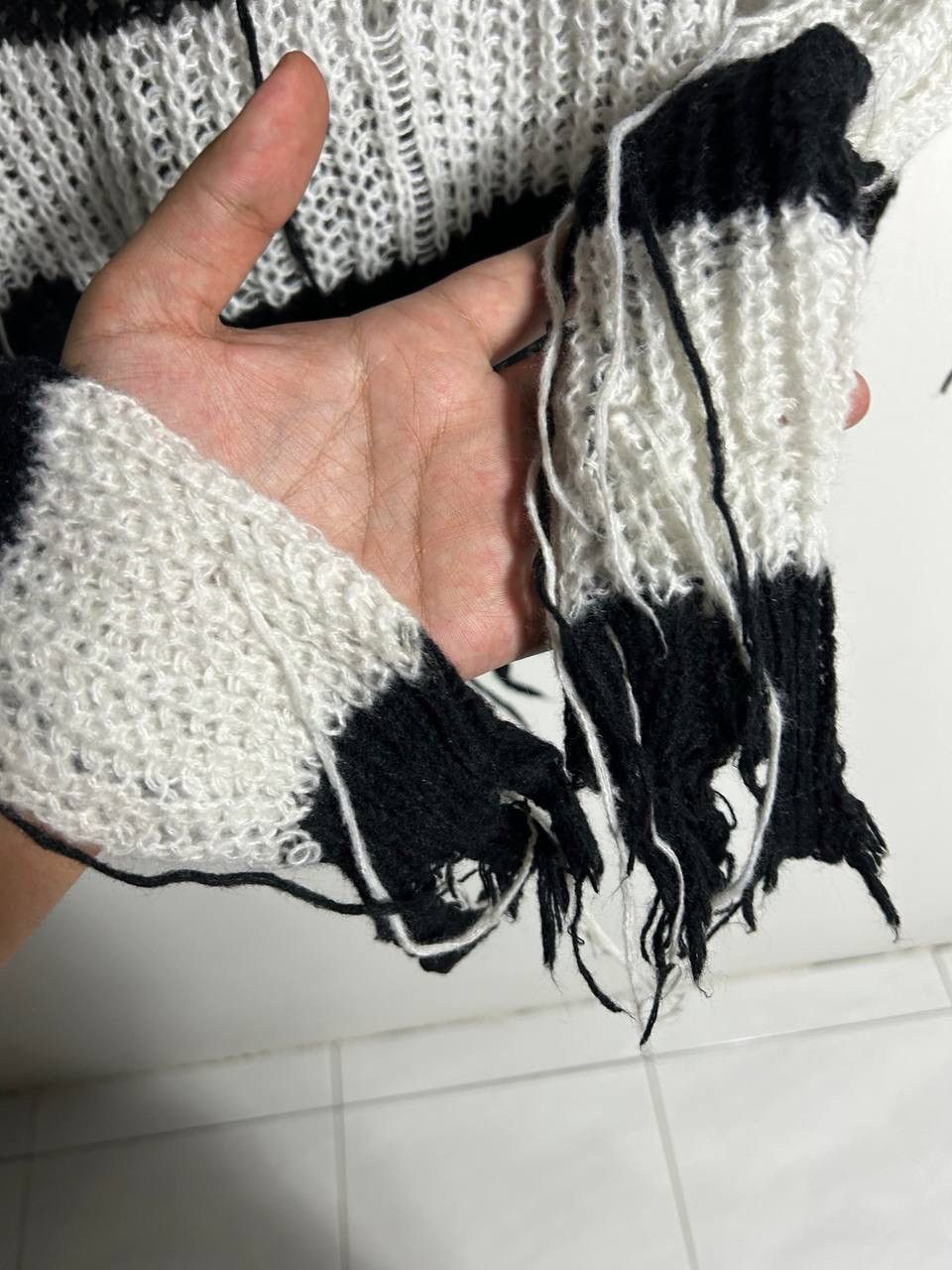 Seditionaries Destroyed Knit Sweater Grunge IfSixWasNine Balenciaga Style Size US M / EU 48-50 / 2 - 9 Thumbnail