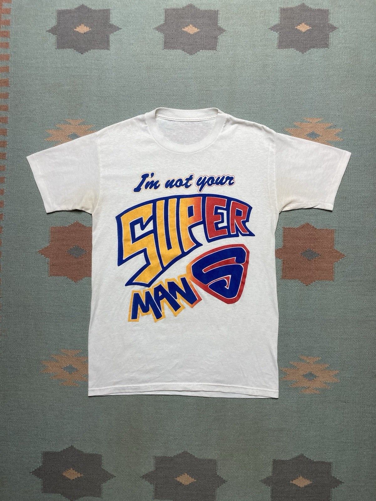 Vintage 80s graphic t shirt I’m not your Superman thin soft funny M Size US M / EU 48-50 / 2 - 1 Thumbnail
