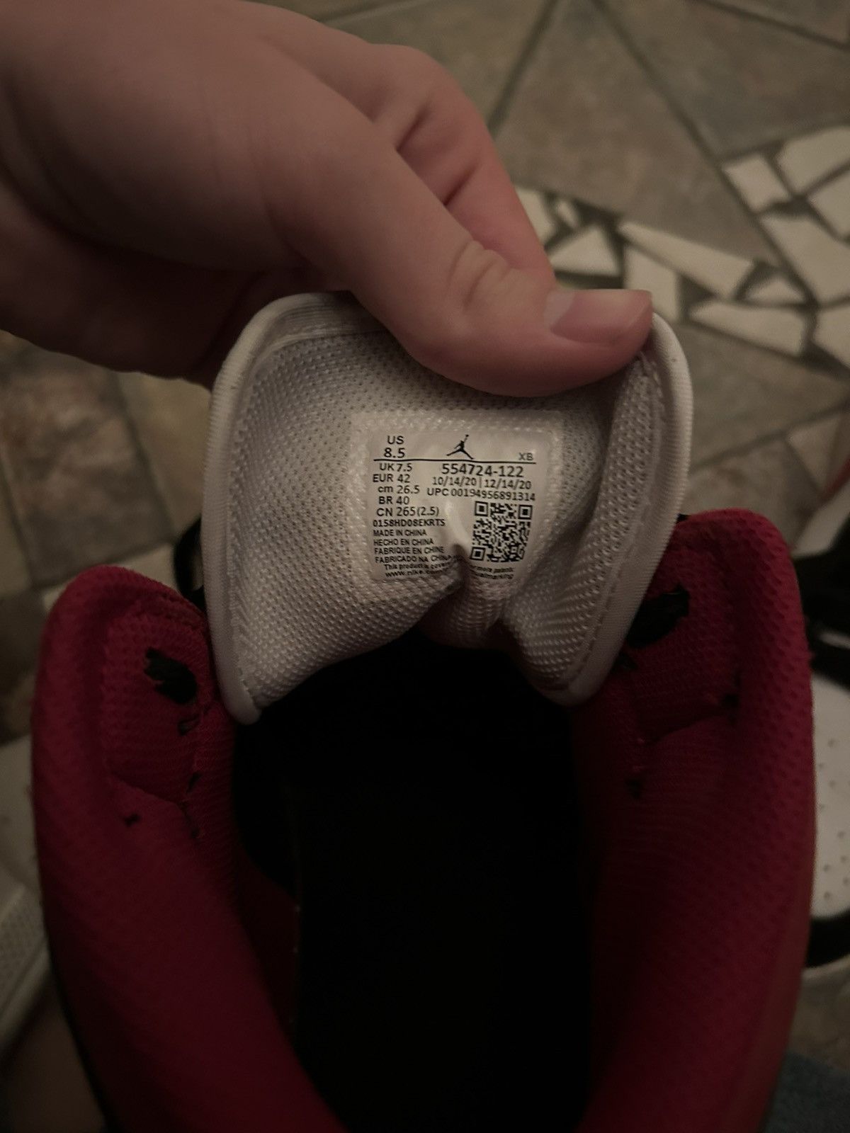 Jordan Brand Air Jordan 1 Mid ‘Black Gym Red’ Size US 8.5 / EU 41-42 - 4 Thumbnail