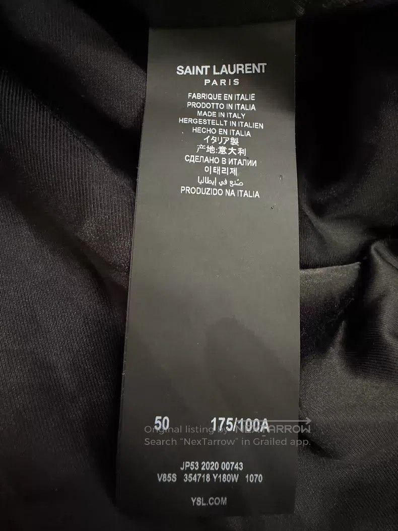 Saint Laurent Paris Saint Laurent Paris Classic Black and White Baseball Jacke Size US M / EU 48-50 / 2 - 4 Thumbnail