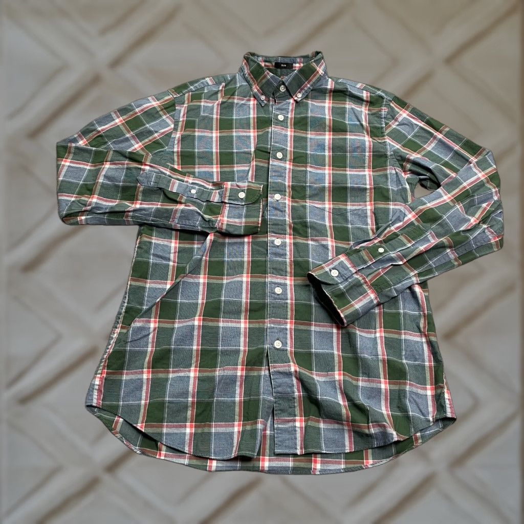 J.Crew J.CREW Mercantile Slim Fit Flannel Shirt Mens Medium Multicolor Plaid Long Sleeve Button-Down Mens Size US M / EU 48-50 / 2 - 1 Thumbnail