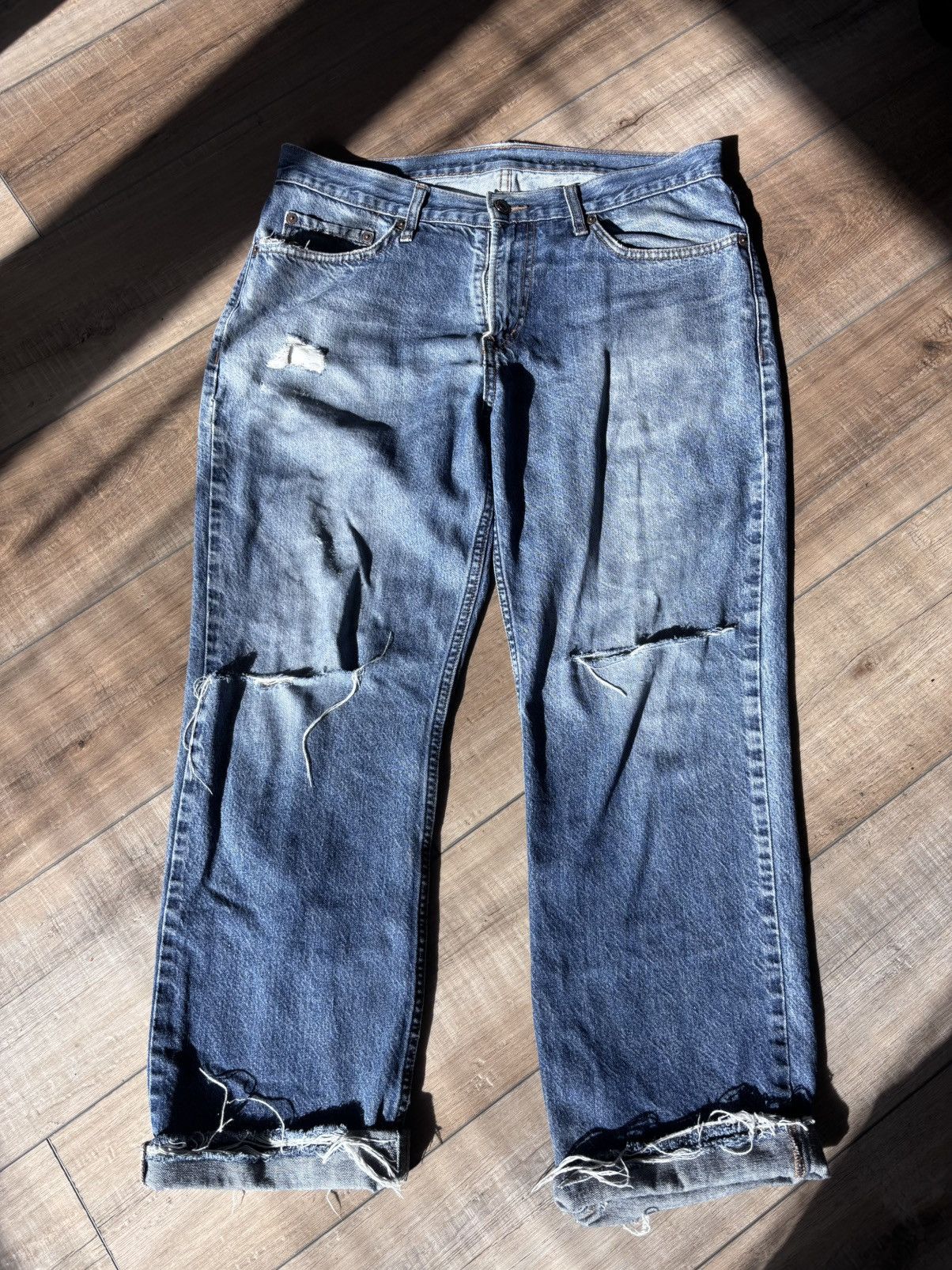 Old Navy × Vintage Vintage Distressed Old Navy Jeans sz 34 FREE SHIPPING Size US 34 / EU 50 - 1 Thumbnail