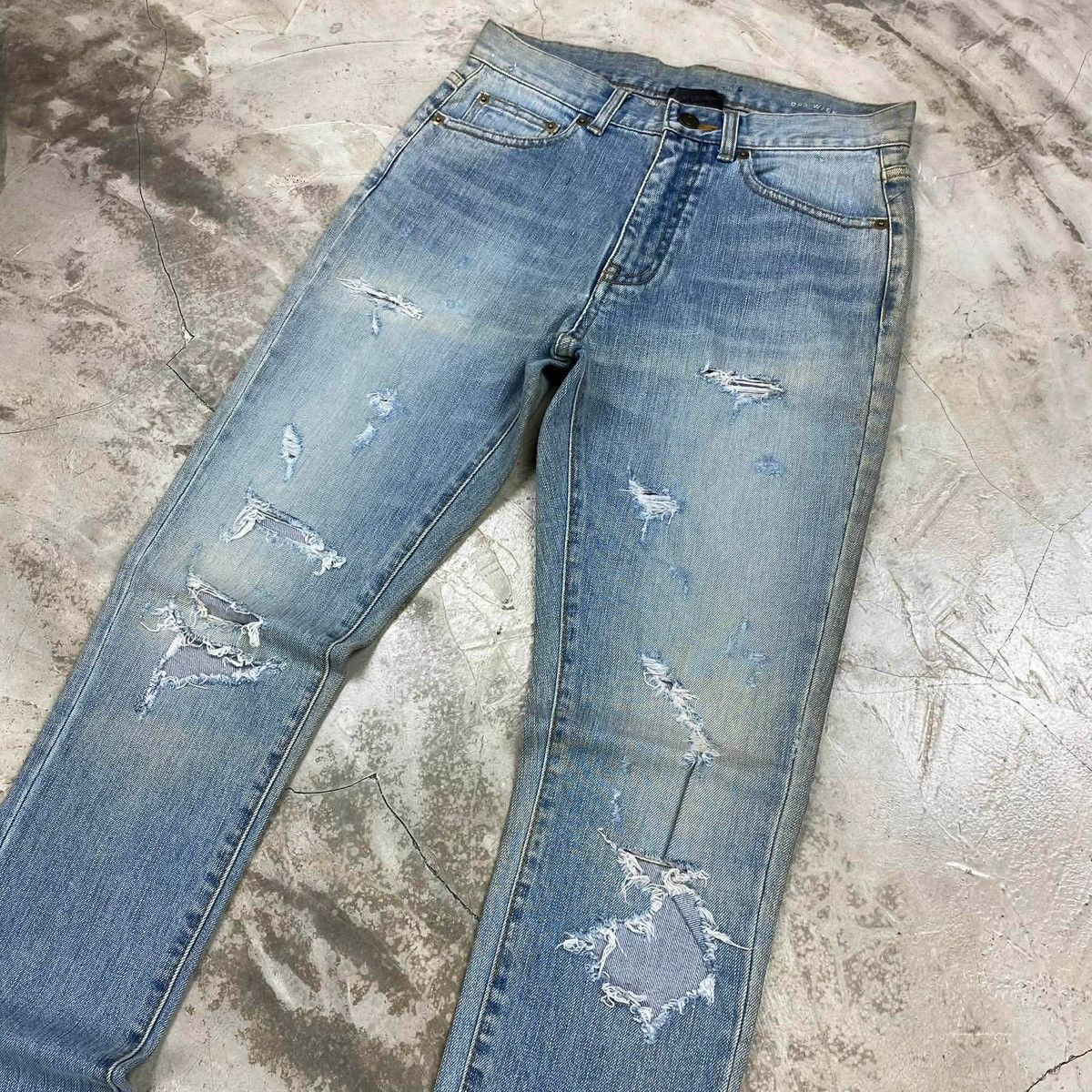 Saint Laurent Paris Hedi Slimane FW2015 ‘Surf Sound’ D05 Skinny Jeans Size US 27 - 2 Thumbnail