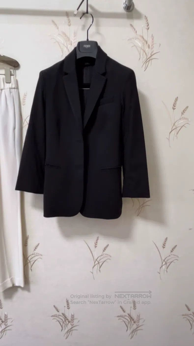 The Row The Row Black wool blazer Size S / US 4 / IT 40 - 1 Thumbnail