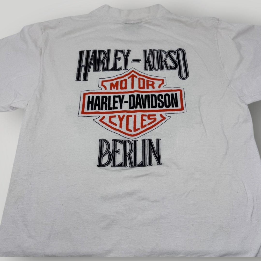 Harley Davidson Vintage Top Harley Davidson Berlin 3D Emblem 1990s T-shirt Size US S / EU 44-46 / 1 - 3 Thumbnail
