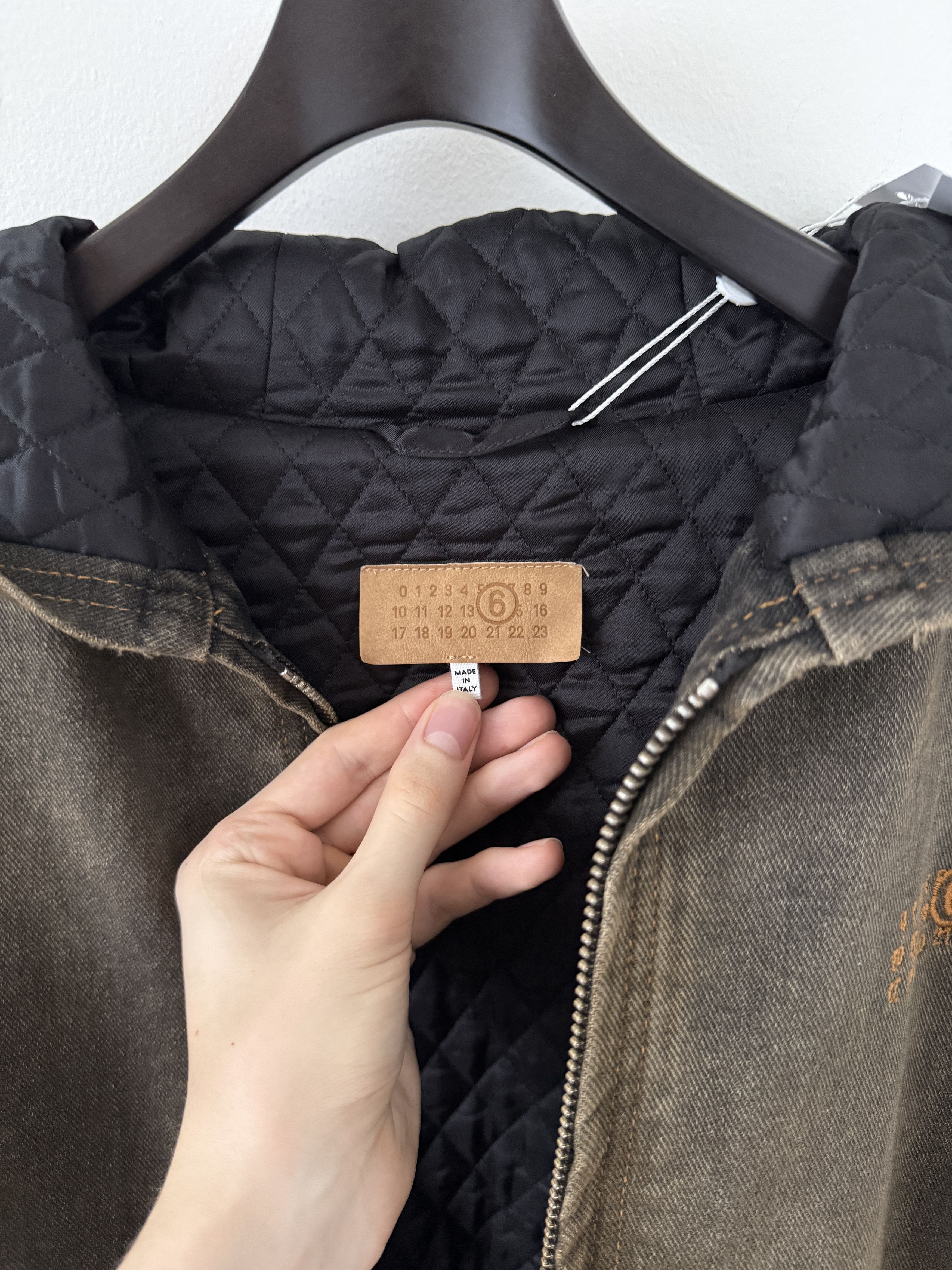 Maison Margiela MM6 Brown Denim Hooded Zip-Up Jacket Size US S / EU 44-46 / 1 - 9 Thumbnail