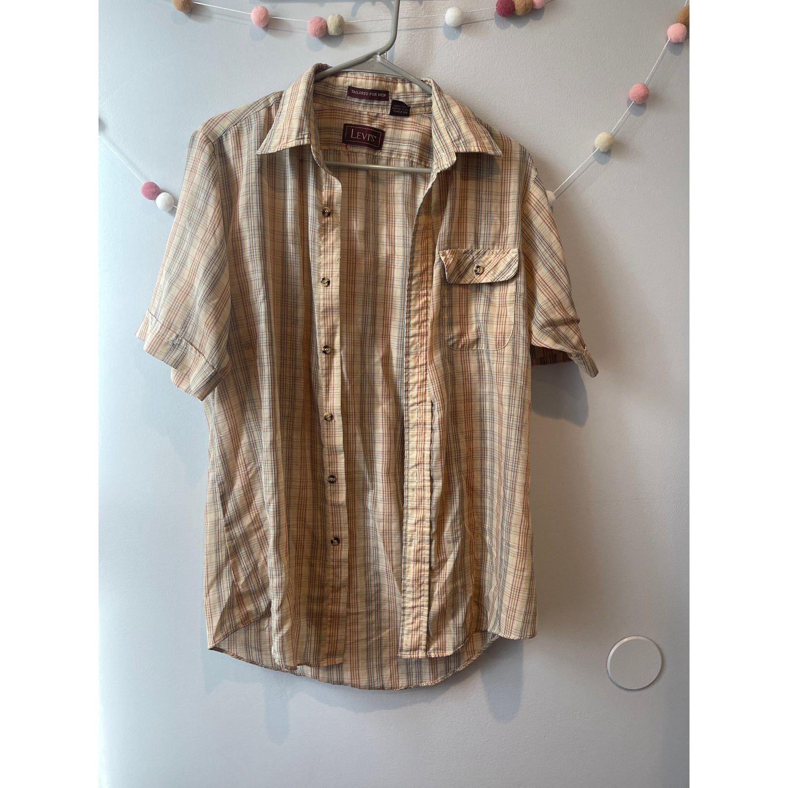 Levi's × Vintage Vintage Rare Levi's Stripe Button Down Short Sleeve Shirt Size US M / EU 48-50 / 2 - 5 Thumbnail