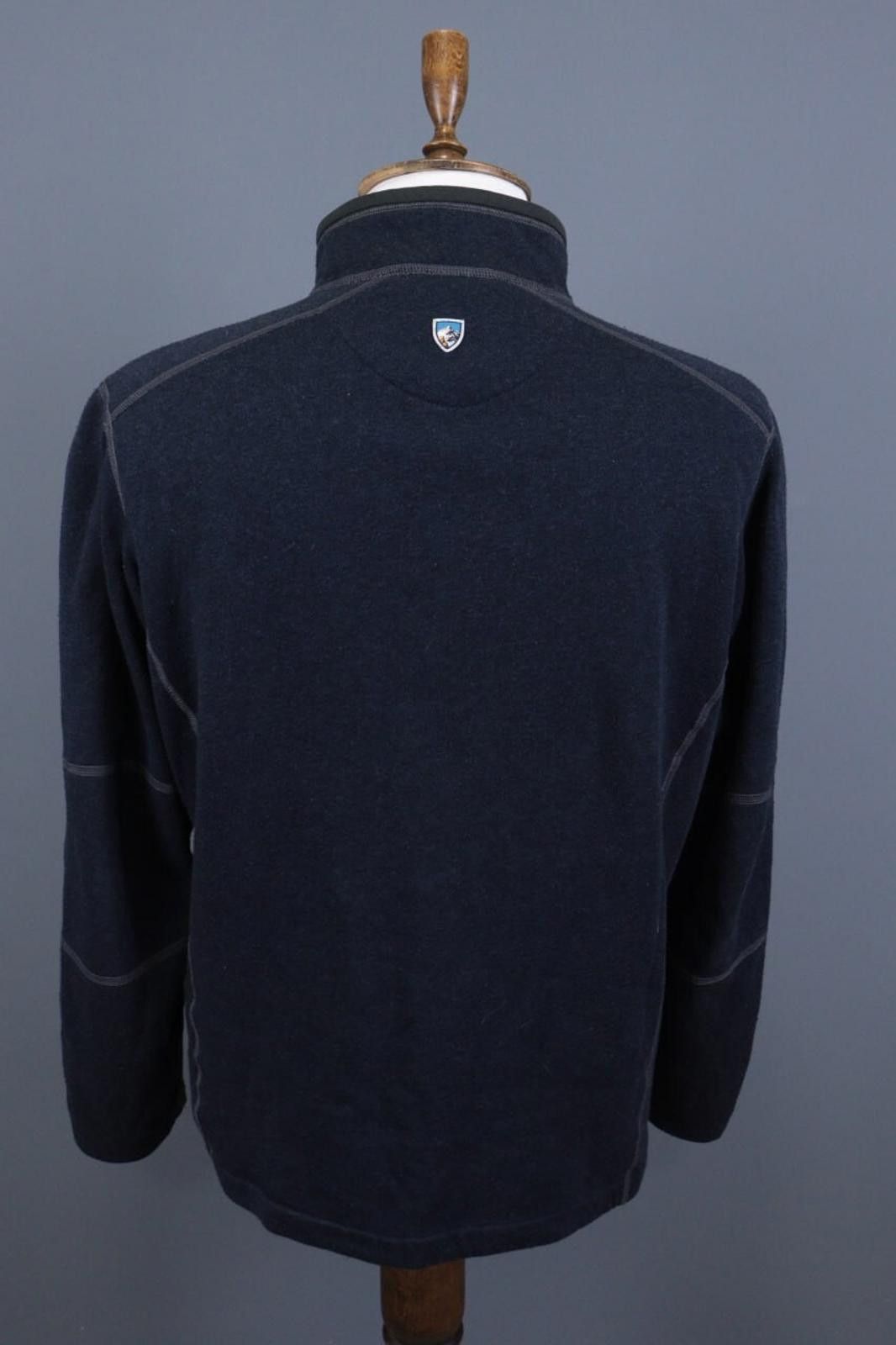 Kuhl Kuhl Vintage Blue 1/4 Zip Collorblock Fleece Jacket Size XL Size US XL / EU 56 / 4 - 8 Thumbnail