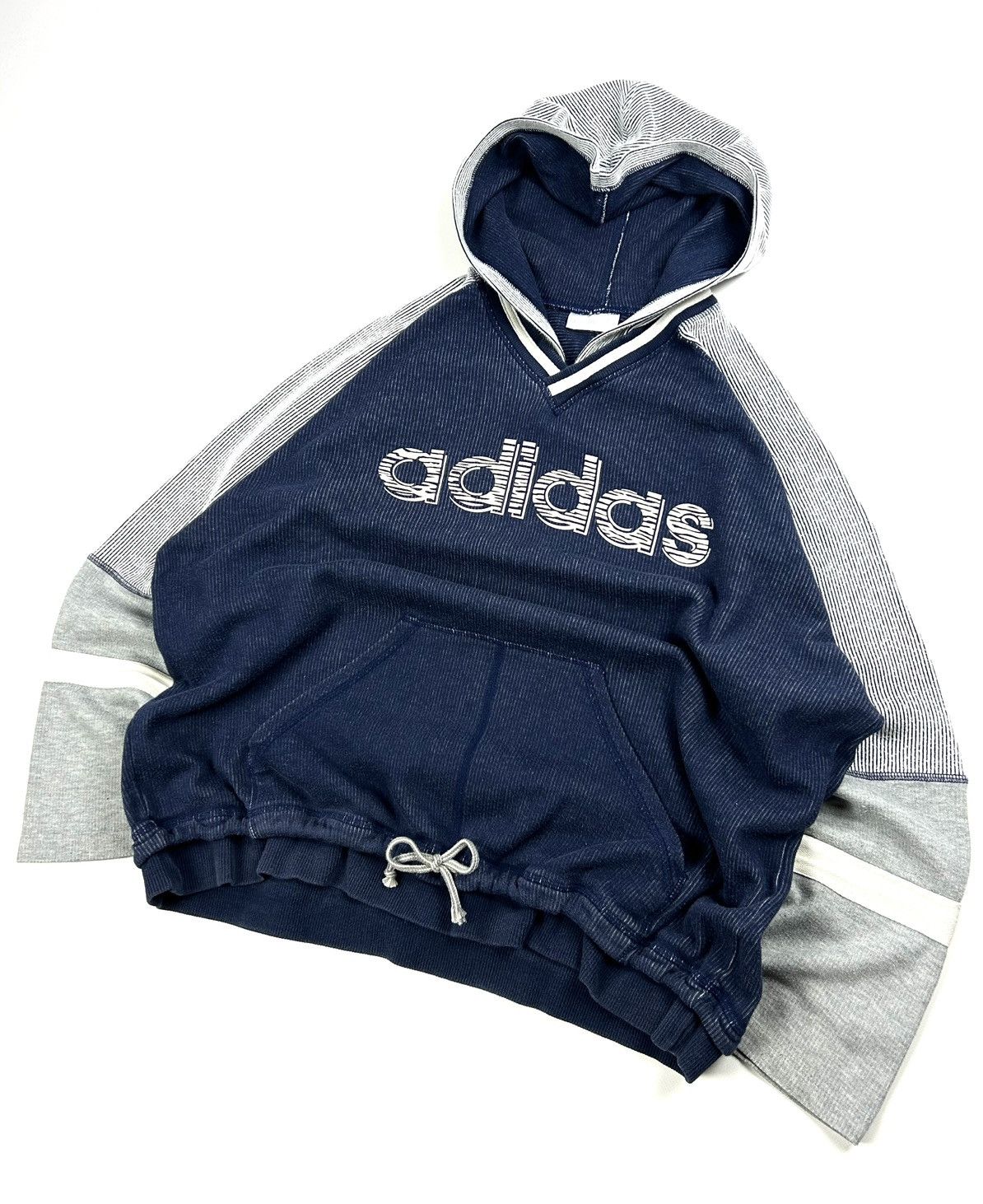 Adidas Vintage Adidas 90s Baggy Striped Hoodie 3/4 Sleeve Men’s M Size US M / EU 48-50 / 2 - 2 Thumbnail
