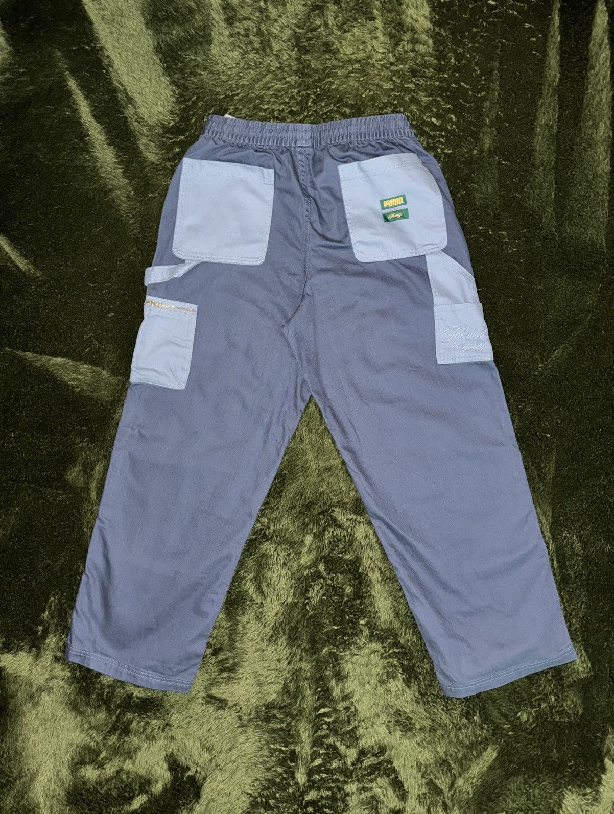 Puma × Rhude [L] PUMA x Rhude rhuigi Heavy Cotton Double Knee Pants Blue Size US 36 / EU 52 - 6 Thumbnail